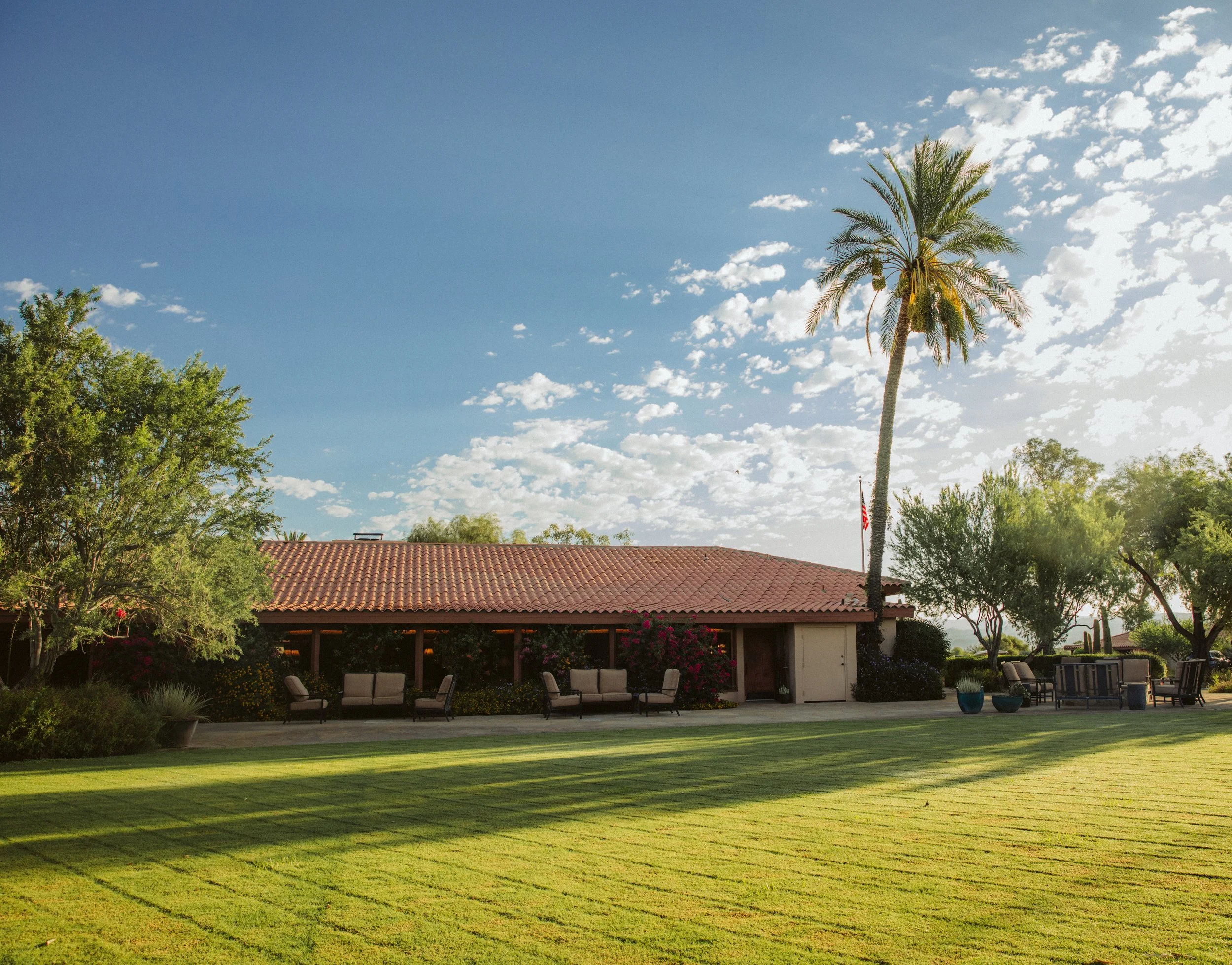 Ranch Lawn and Adobe Buildings