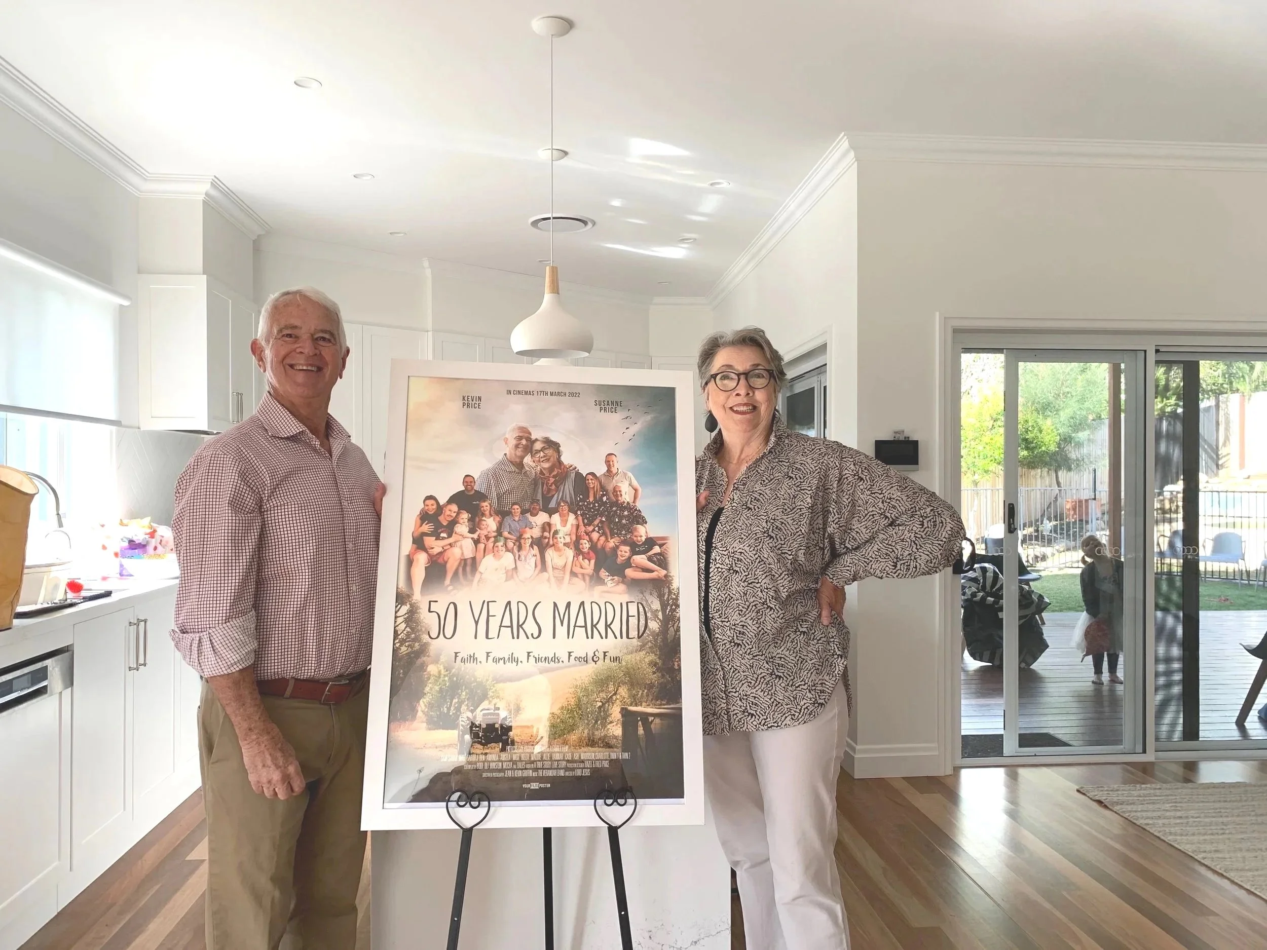 Older couple celebrating 50 years of marriage – the kind of family milestone Hazel & Fred helps protect