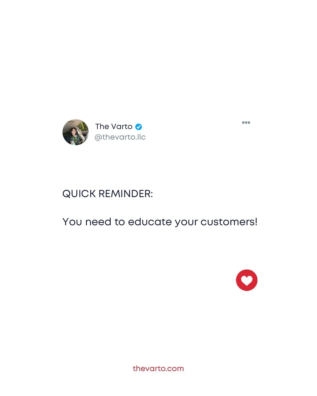 Are you educating your potential customers?🥸

 Don&rsquo;t leave money on the table for your competitors. 

The information you aren&rsquo;t willing to share is being posted by someone else, and you&rsquo;ll miss the opportunity to ✨build trust✨ 

R