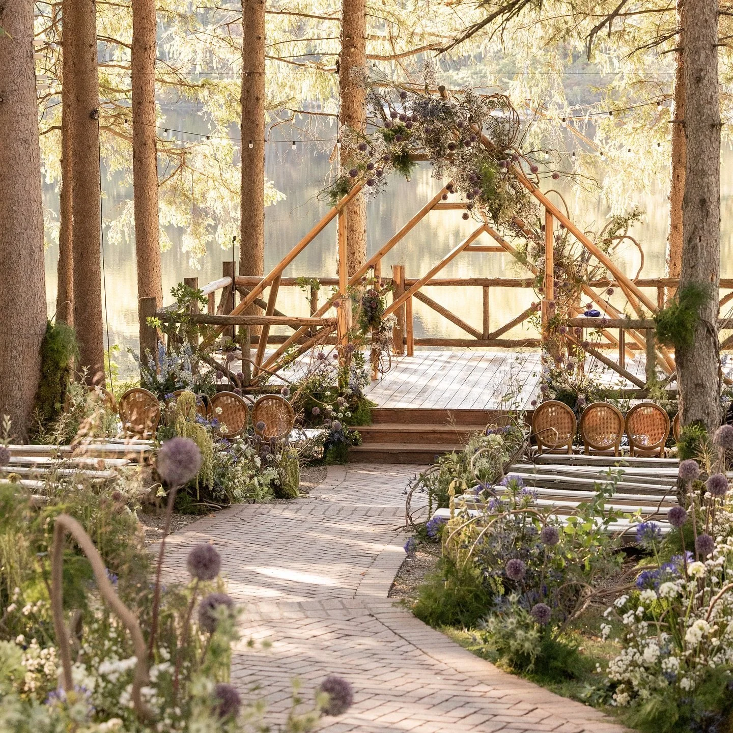 When love and nature unite, the details become pure magic. ✨ Swipe through to see the stunning elements that brought Justin and Tori&rsquo;s forest fairytale to life at @thesistersofcedarlakes. From thoughtful design moments to whimsical floral textu