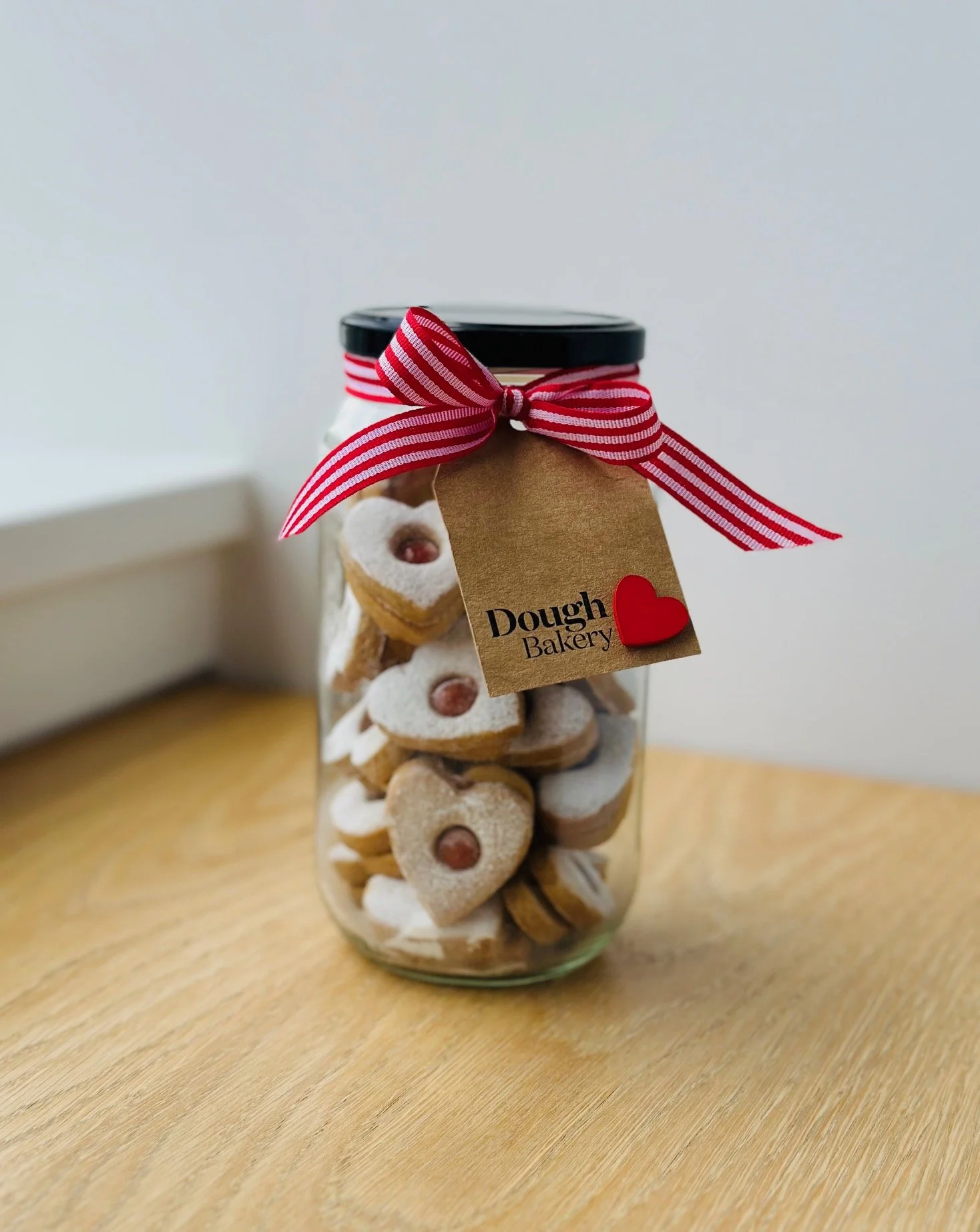 Valentine's Linzer Cookie Jars