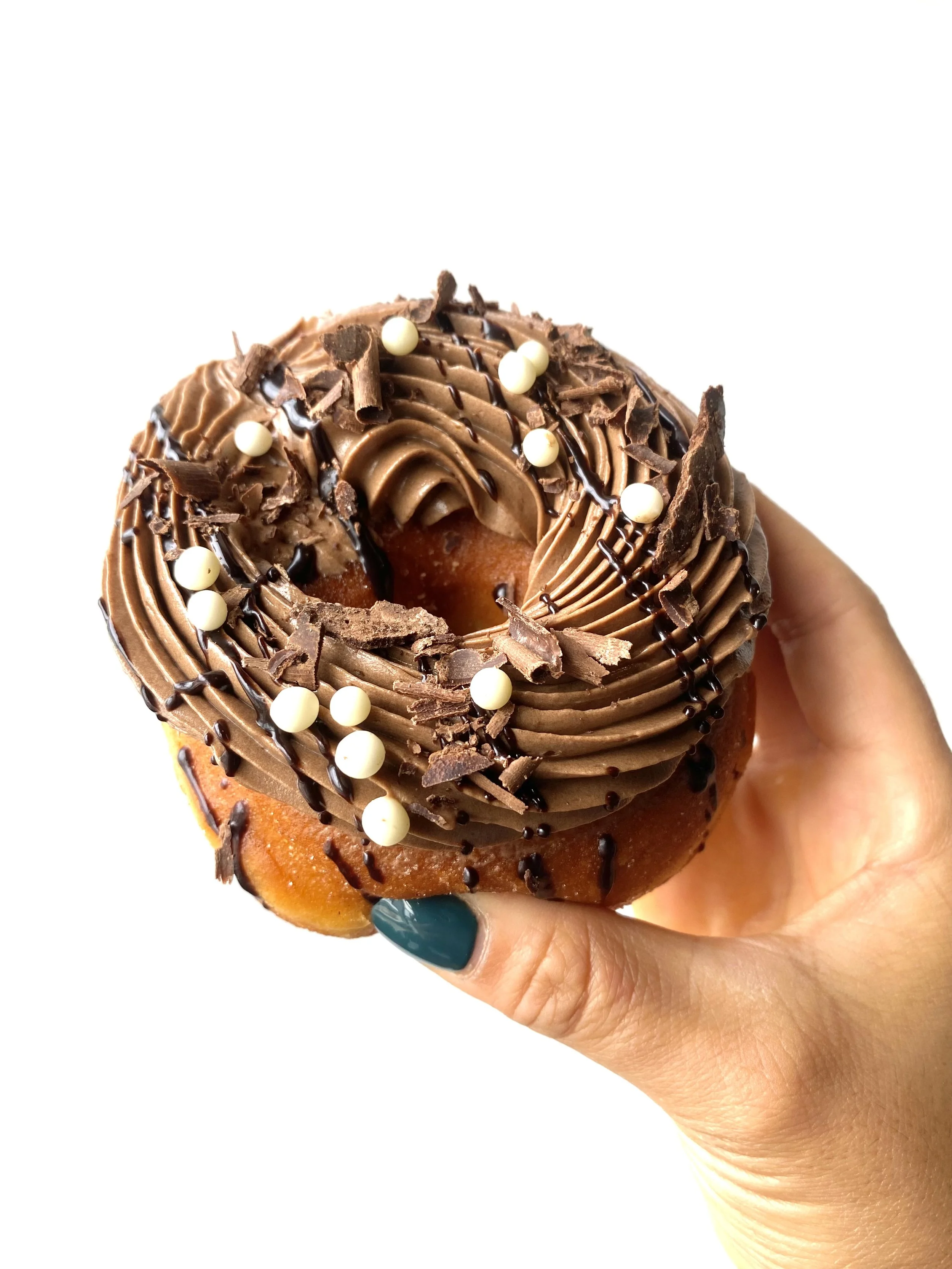 Triple Chocolate Crunch Glazed Doughnut