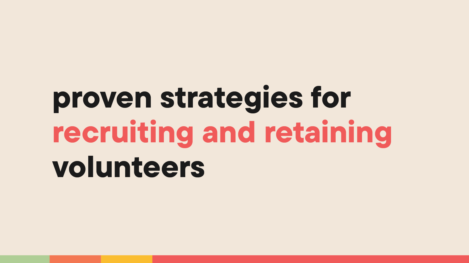 Nick Blevins: How to Recruit Volunteers