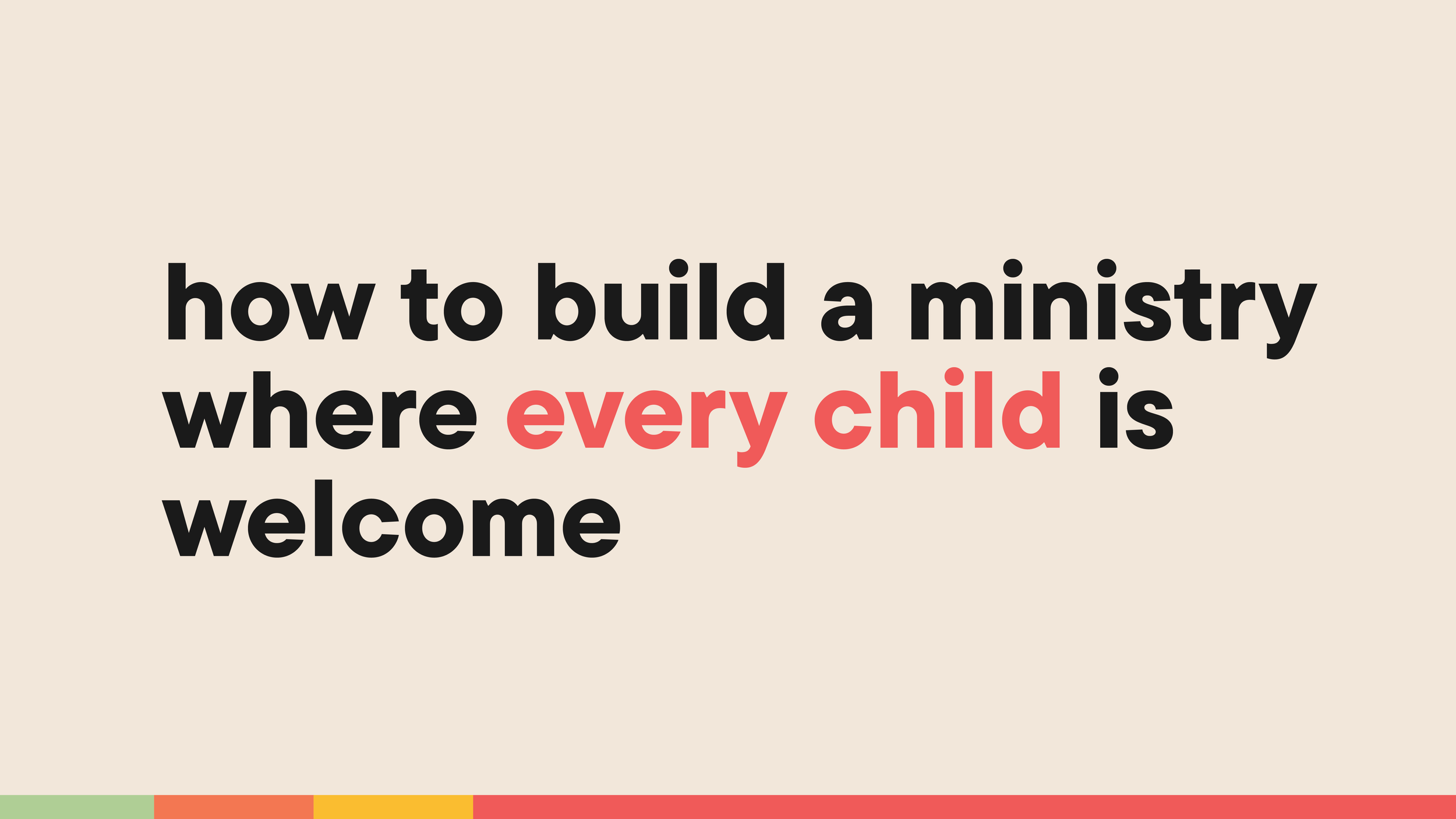 Kim Botto: Building an Inclusive Kids Ministry