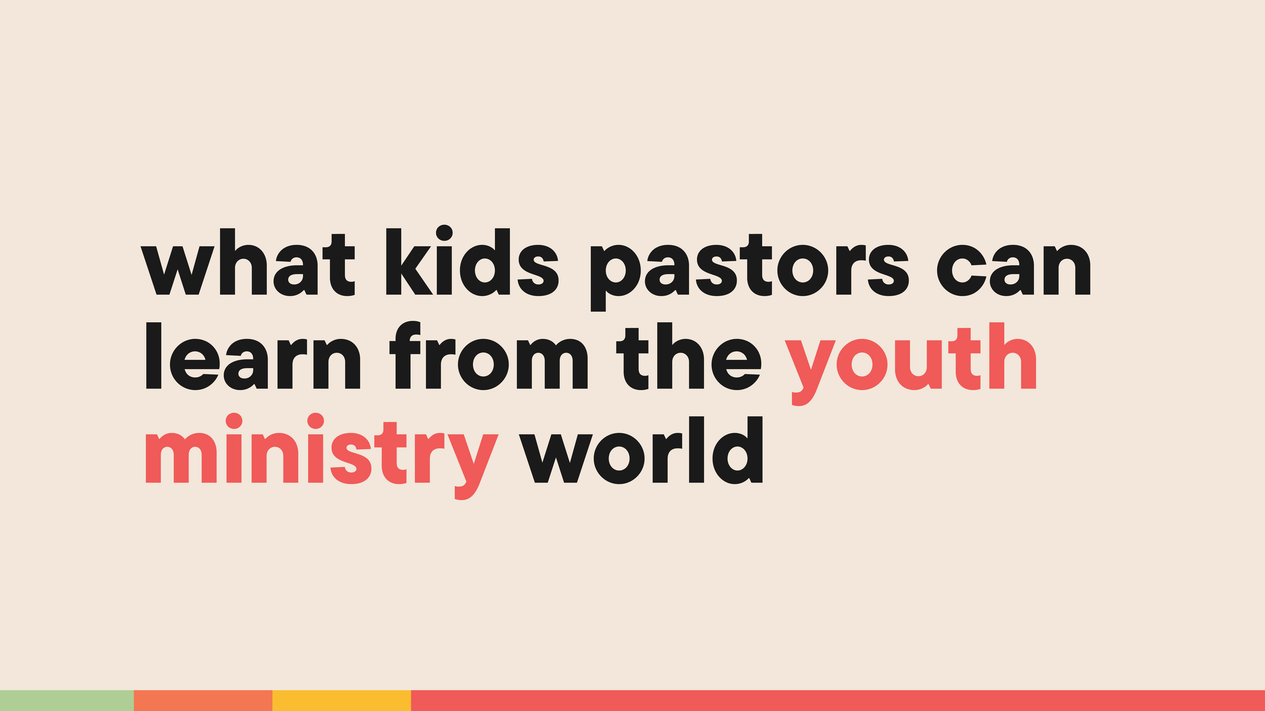 Dan Pollak: What We Can Learn from Youth Ministry