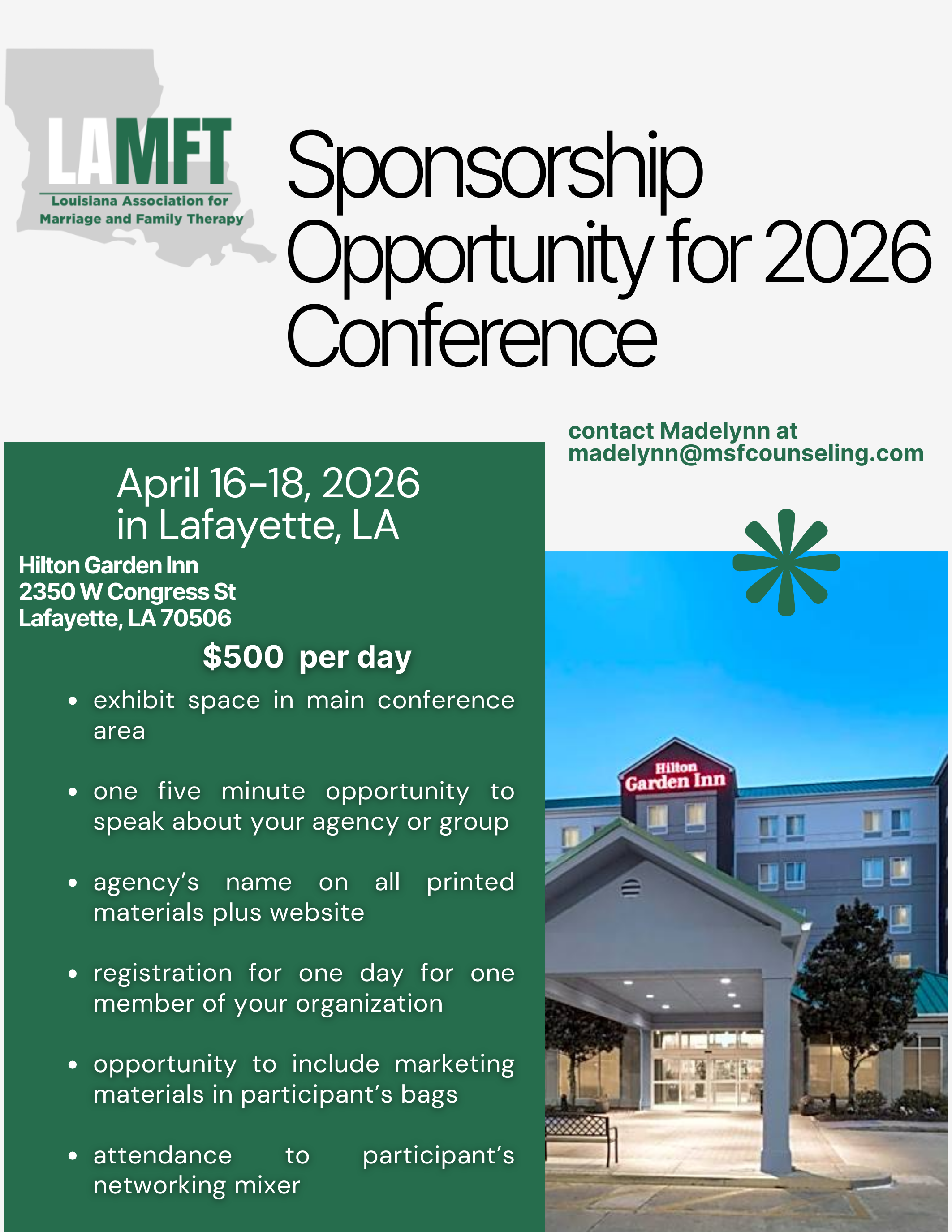 In Person Sponsorship