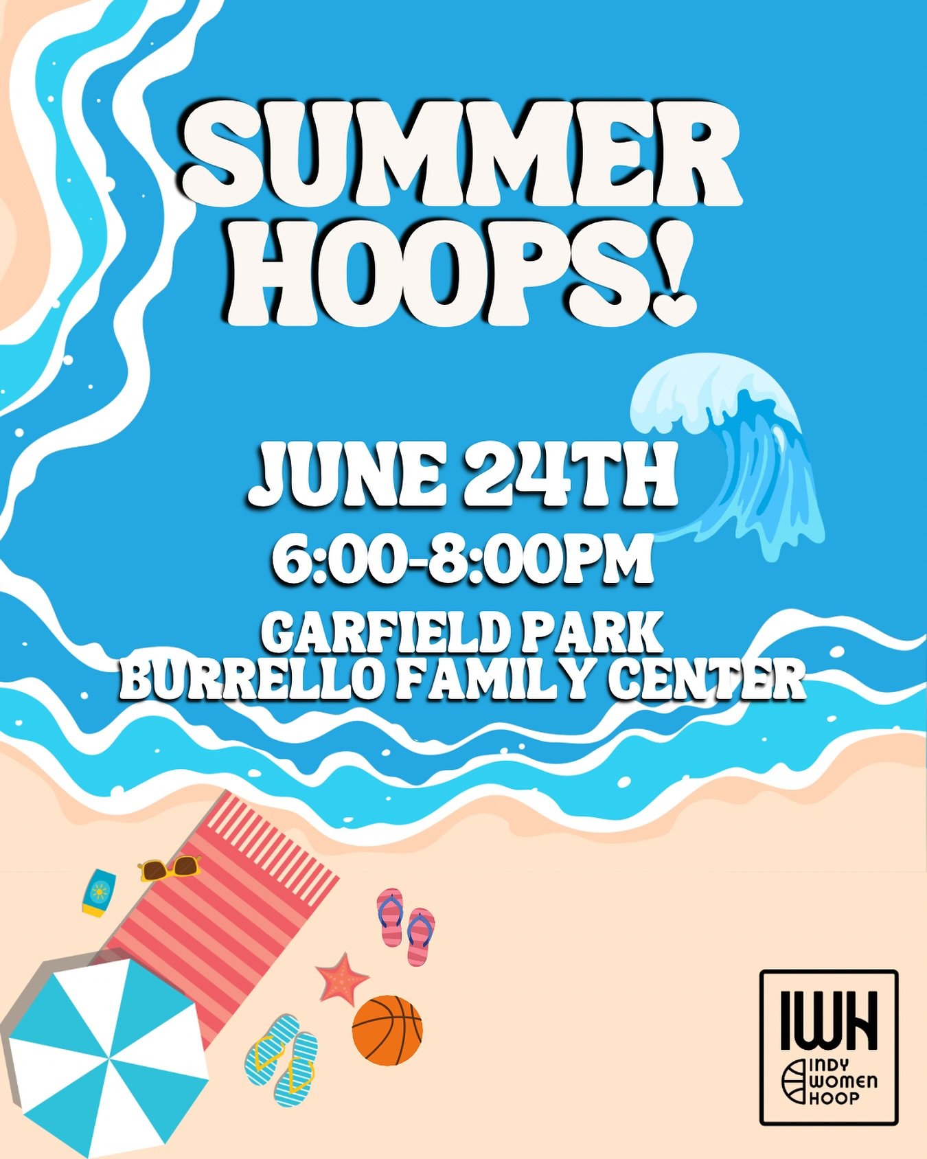 We are so excited to play at Garfield Park this week!!
Keeping Indy Women Hoop as low cost as possible is a priority to us, however, indoor court time does cost us money! If you’re coming, please consider sending us a few bucks to help cover