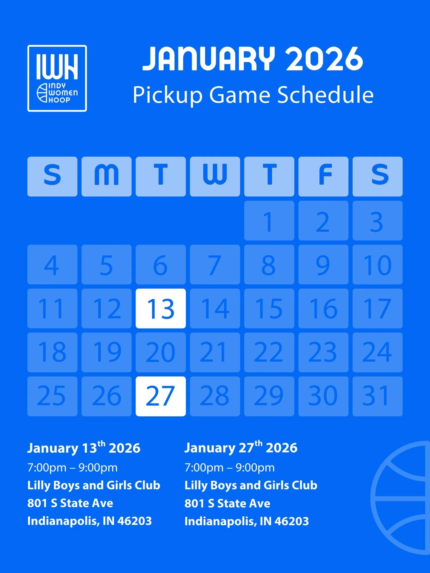 We&rsquo;re baaaaaccckkkkk! First runs of 2026 incoming! We&rsquo;re using a new RSVP app - link is in the bio! See you guys next week 😮&zwj;💨 #indywomenhoop #iwh #wbb