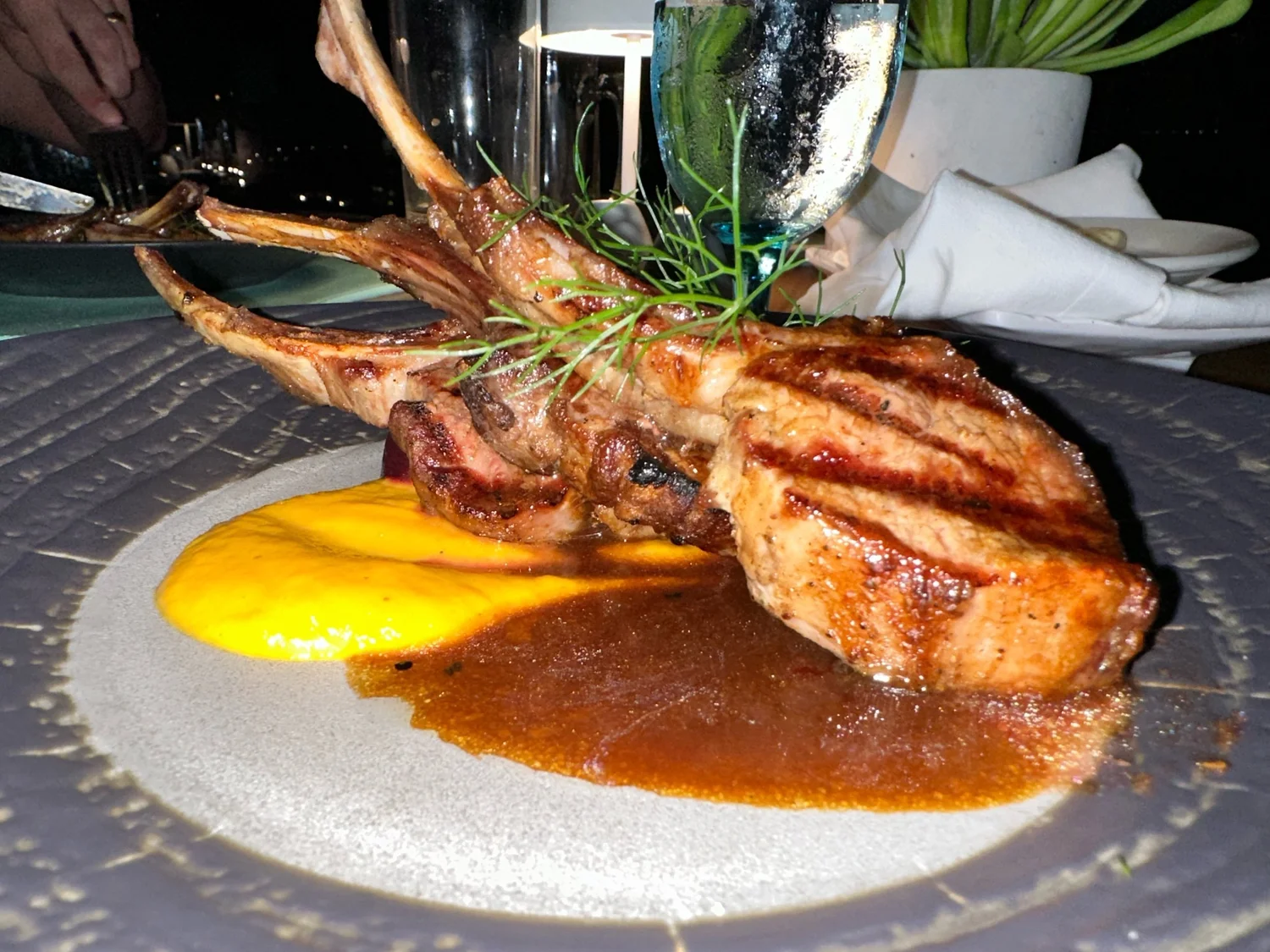 Lamb Loin "Café & Ron" (Land & Sea)