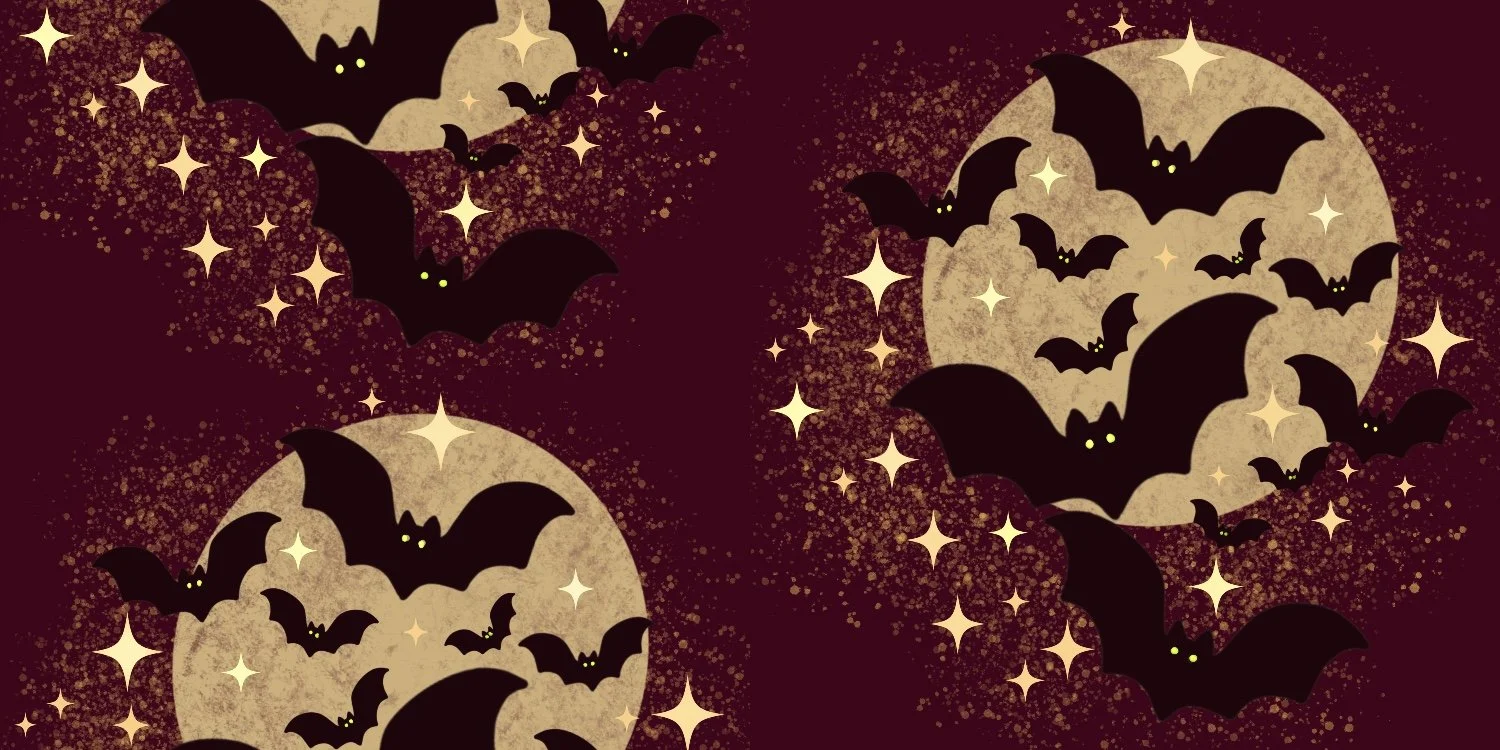 Enchanted Bats-Nocturne Whimsy: Bats & Moonlight Magic