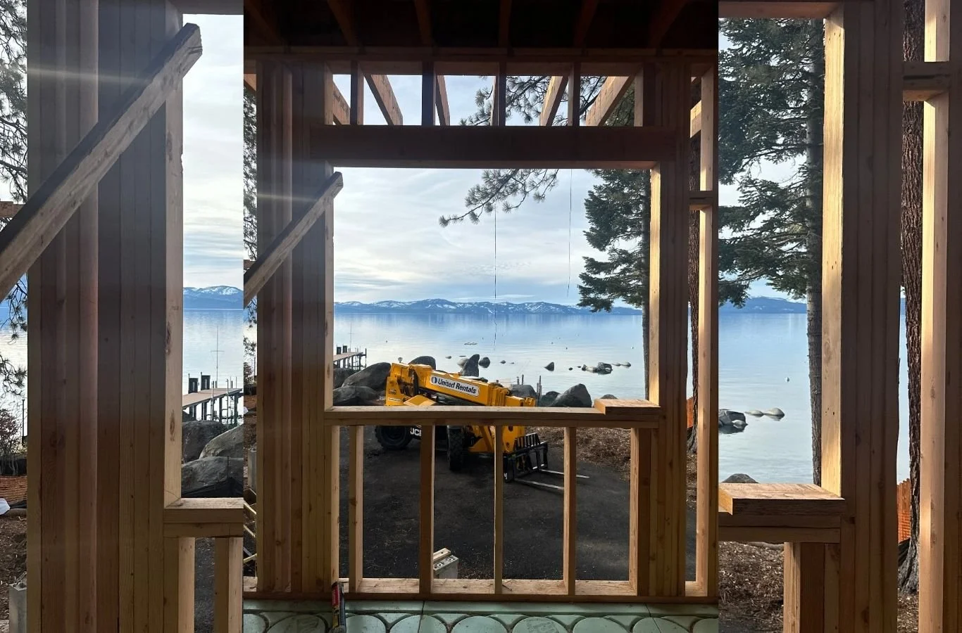 Hinterland Tahoe team member carrying out build work in Lake Tahoe Region, showcasing the strengths of experienced, locally informed construction service.
