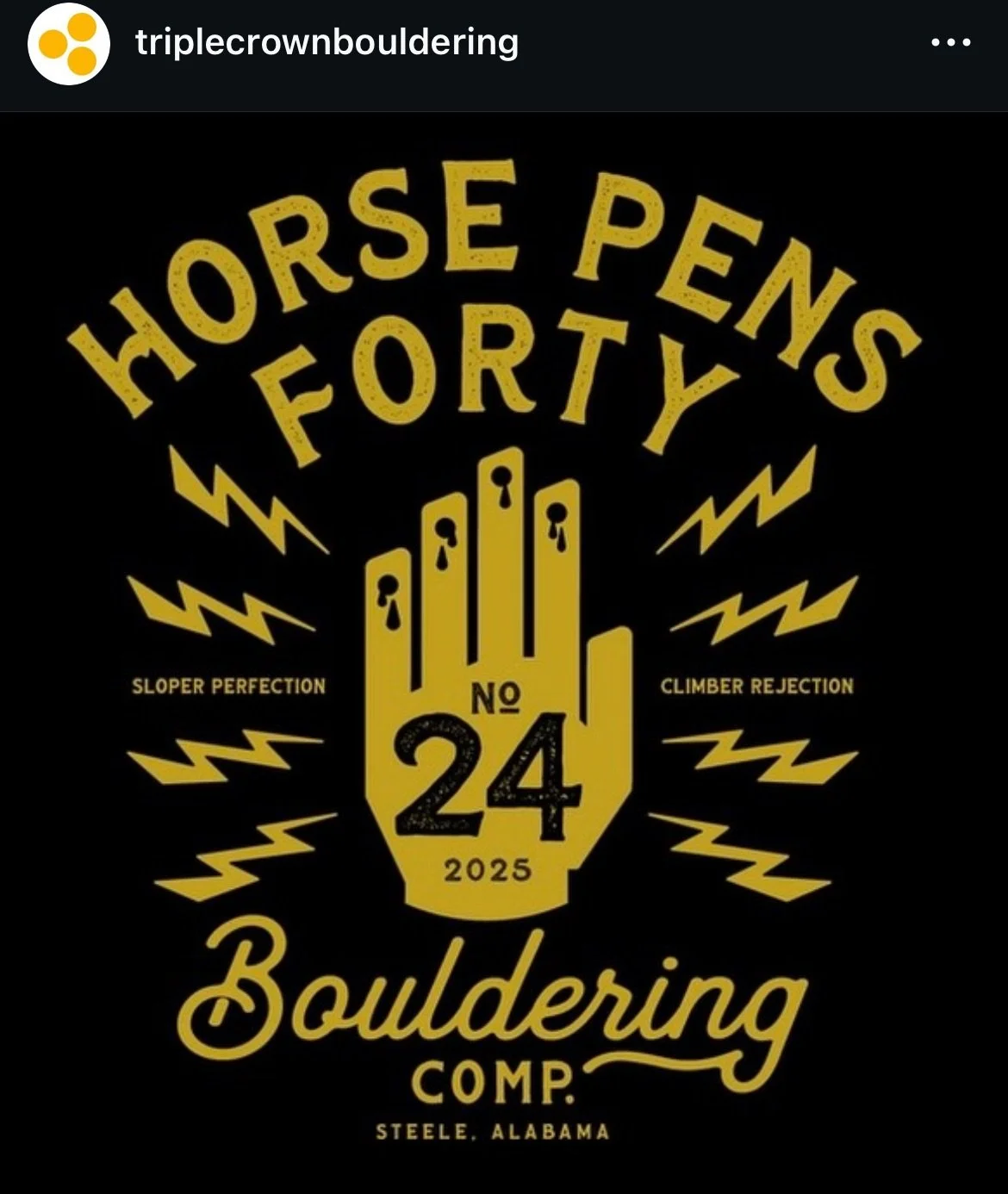 Triple Crown Bouldering Series - HP40