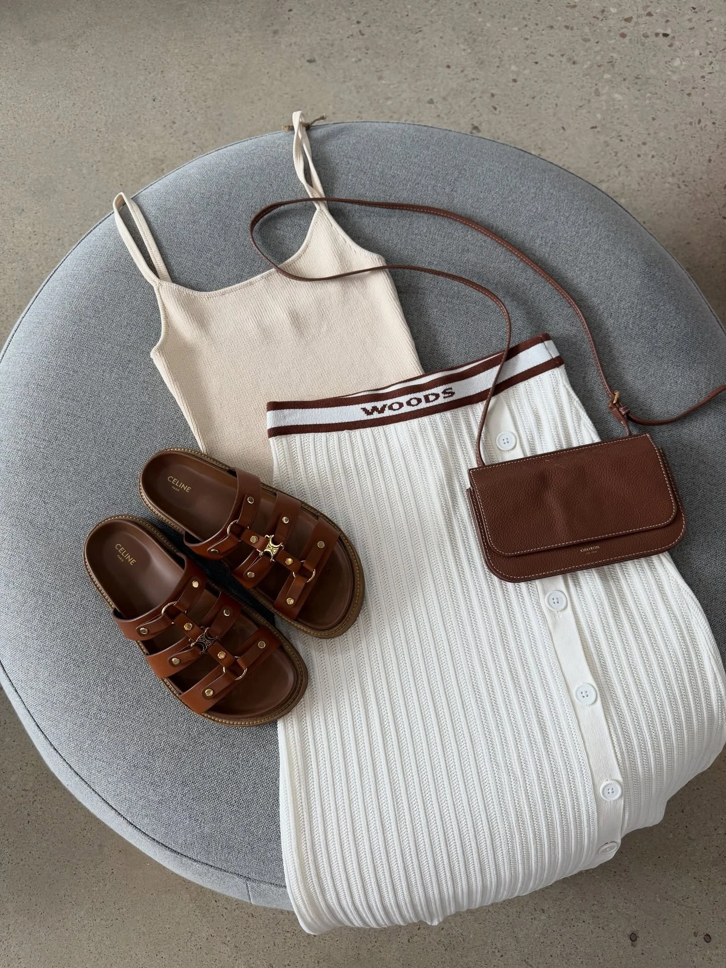 What a weekend lineup! 😍

Image 1:
Elce Sol knit tank - size S - $35
Vik and Woods knit skirt - size 0 - $120
Celine tan slides - size 37 - $1,000
Oroton bag - $80

Image 2: Nude Lucy yellow denim shirt - size XXS - $45
Scotch and Soda denim jeans -