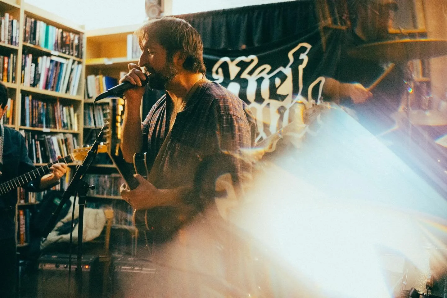 November book store bop @symposiabookstore a few weeks ago! @kiefshuvelforever @qualitylivingband