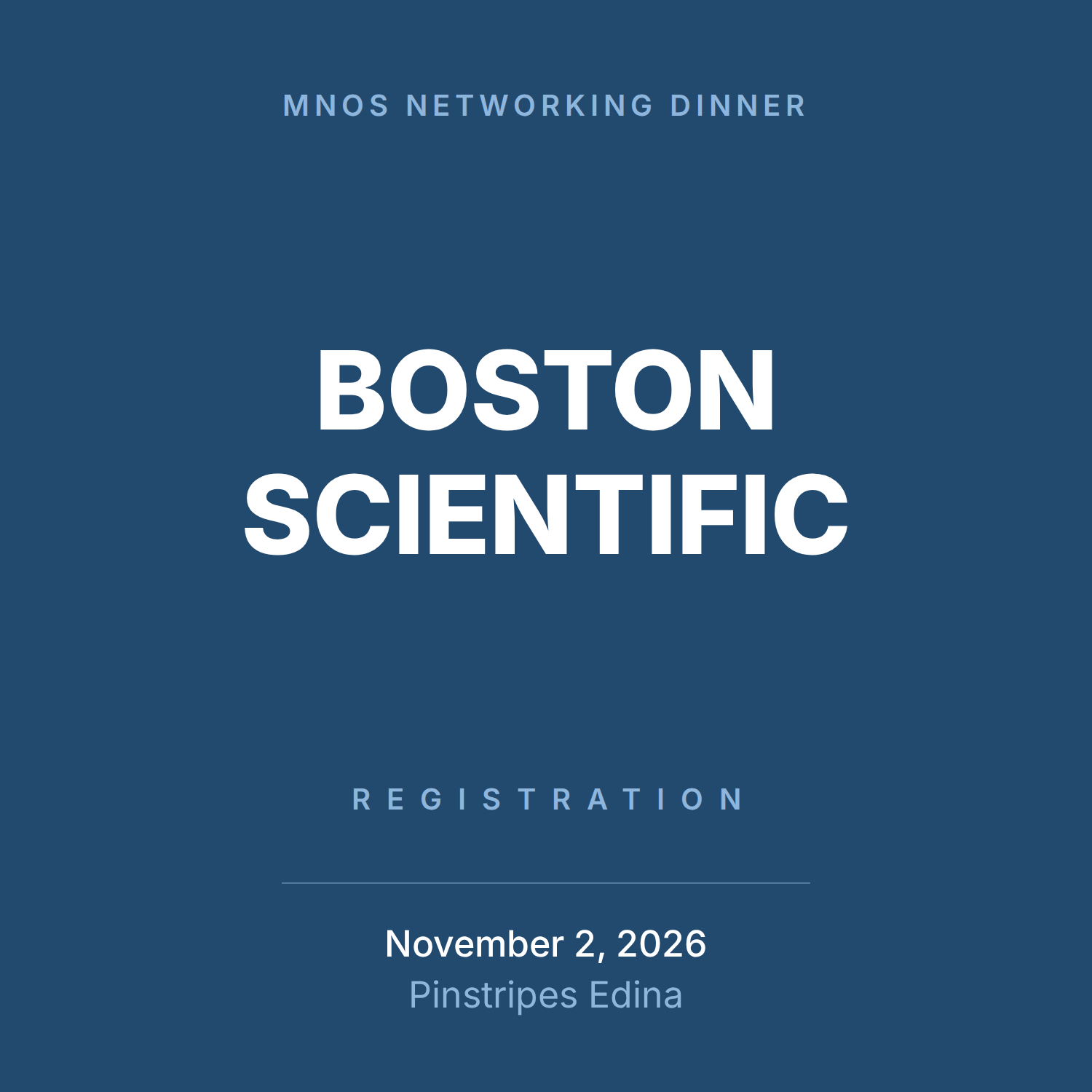Boston Scientific Networking Event