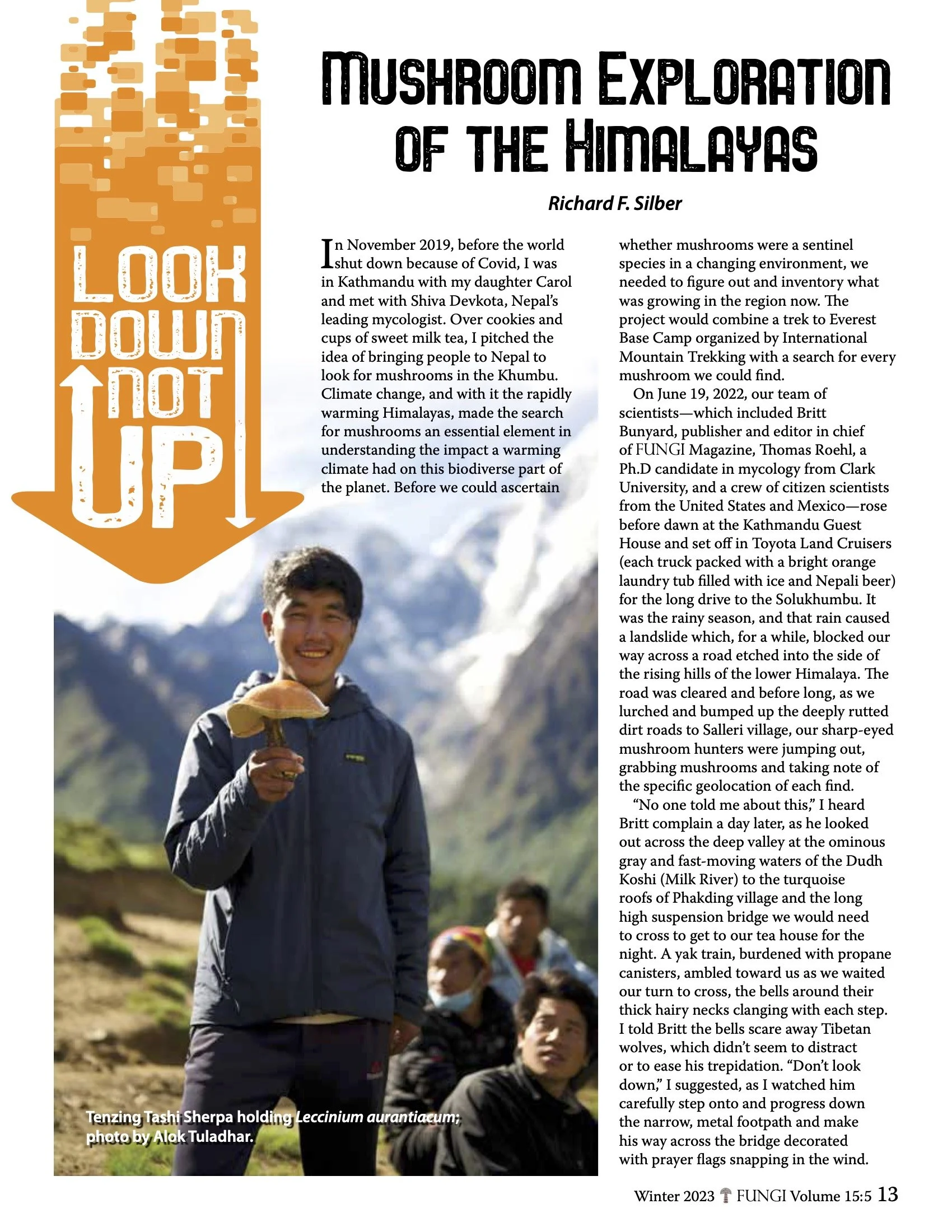 Fungi Magazine: Look Down Not Up - Mushroom Exploration of the Himalayas
