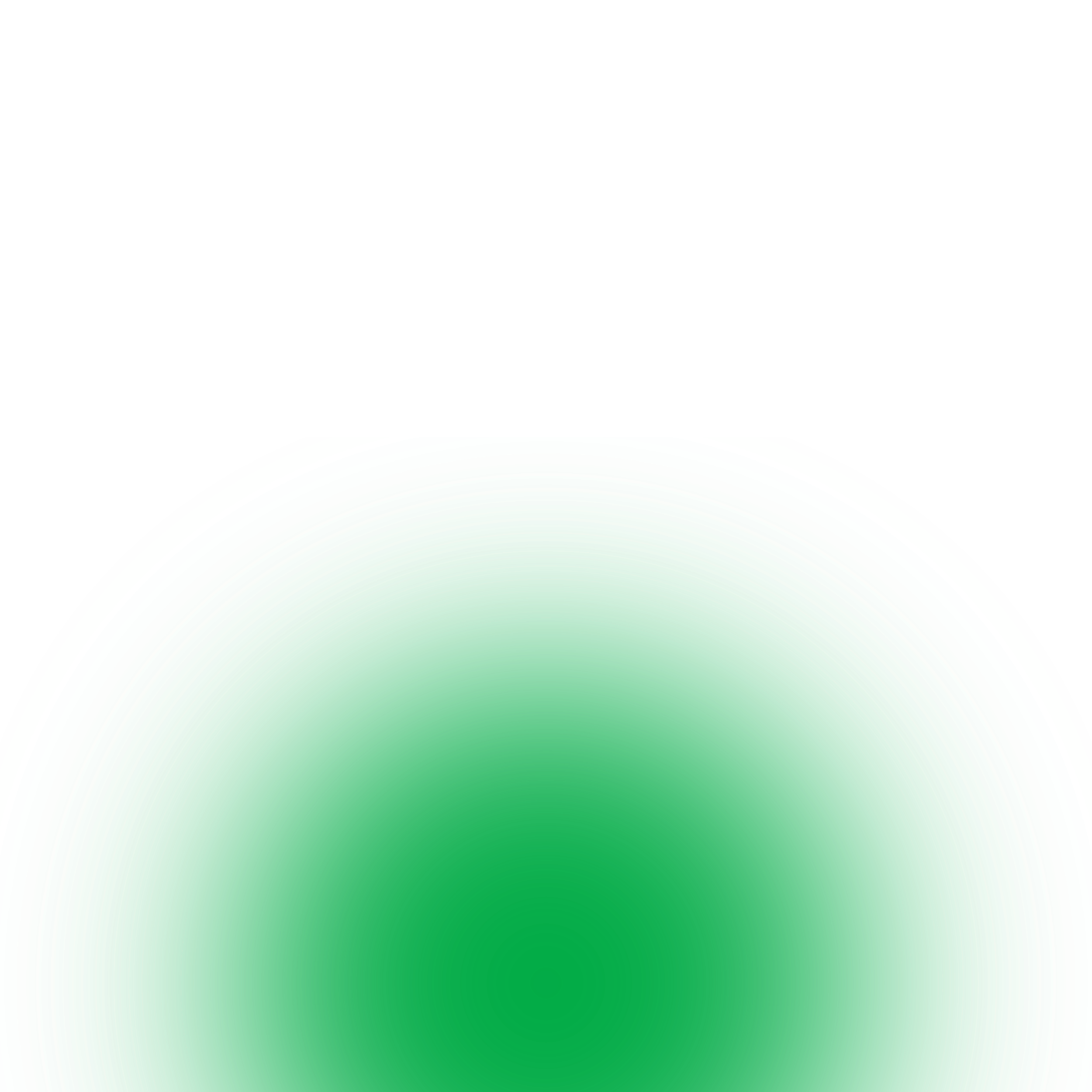 Close-up of a green circular object with multiple concentric rings, against a black background.