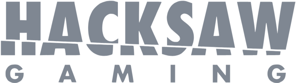 Hacksaw Gaming logo in gray and black text with a stylized font.