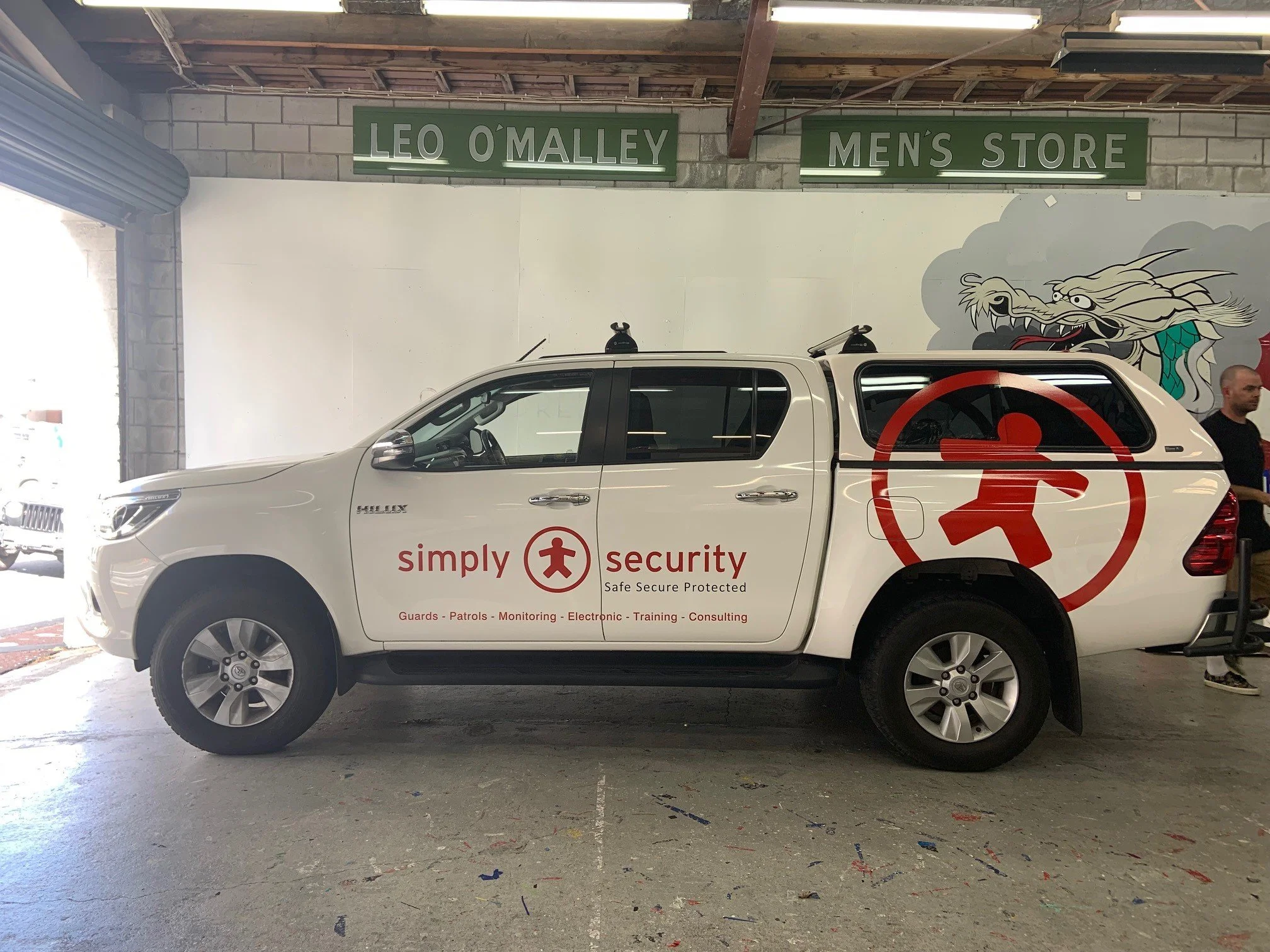 Simply Sercurity Toyota HiLux ute signage 3.jpg