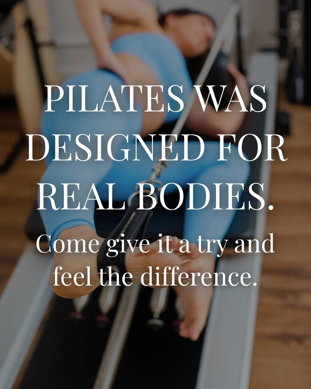 Real Pilates isn&rsquo;t about aesthetics &mdash; it&rsquo;s about how your body actually feels. ✨ Pilates existed long before matching sets and perfect lighting. It was created to help people move better in their real lives &mdash; stiff bodies, tir