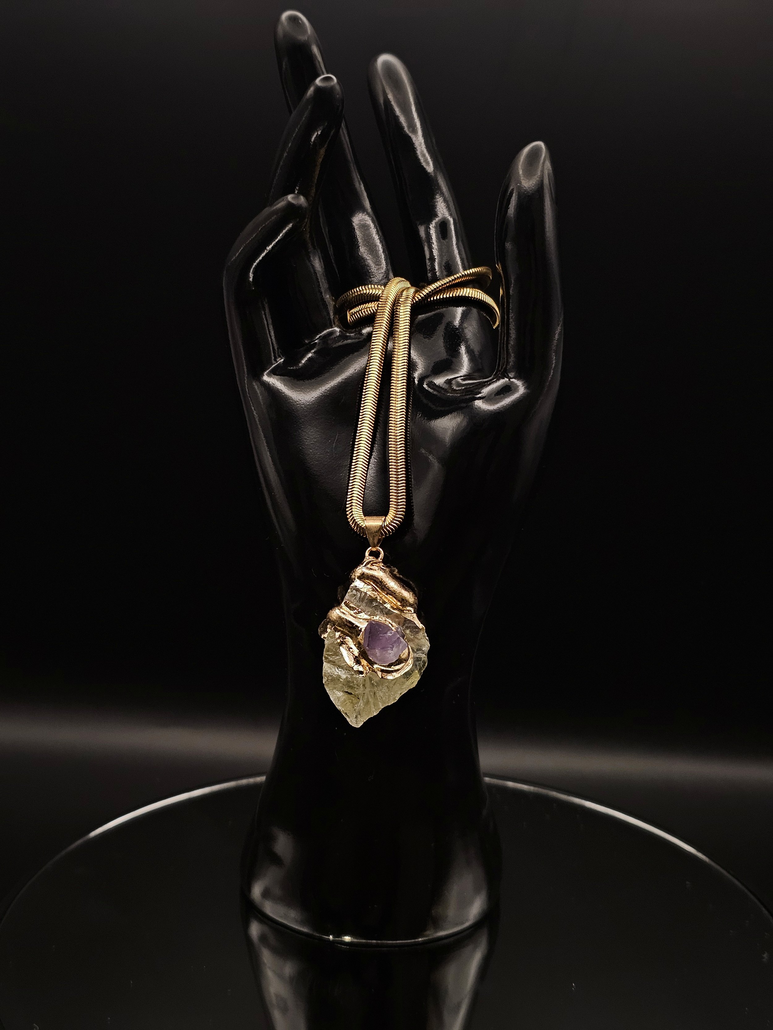 Citrine & Amethyst Duo Necklace