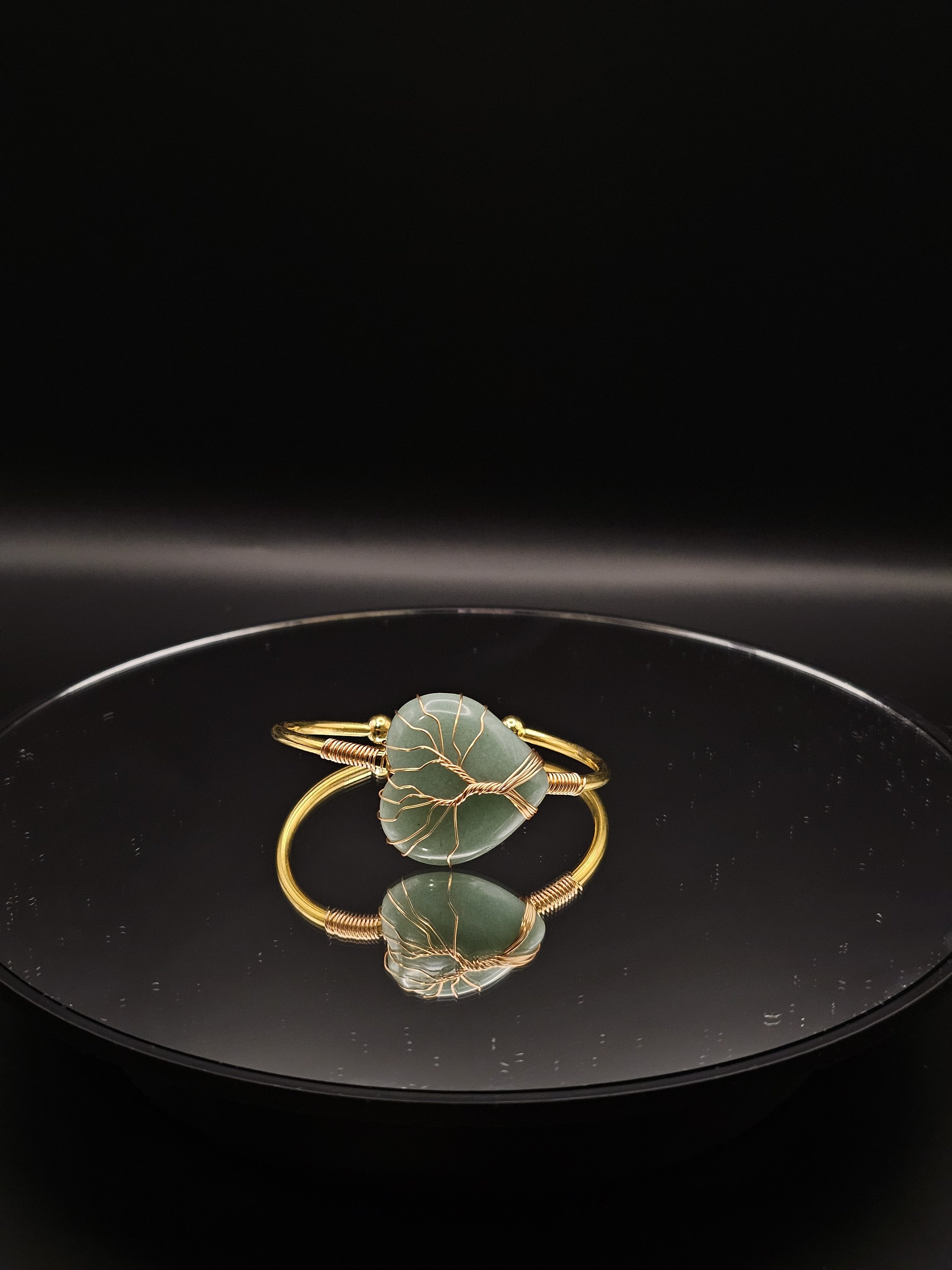 Aventurine Heart Bangle