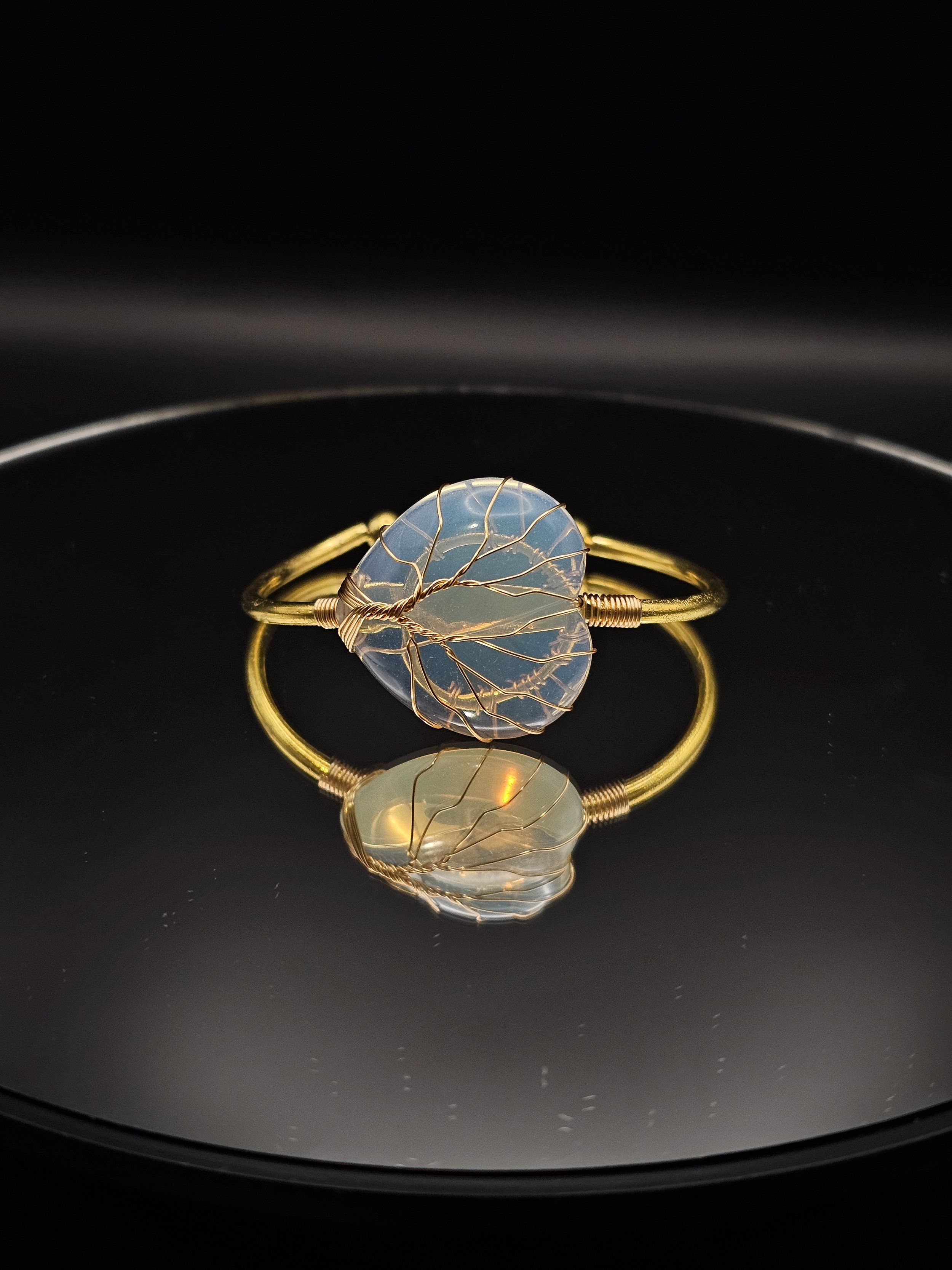 Opal Heart Bangle