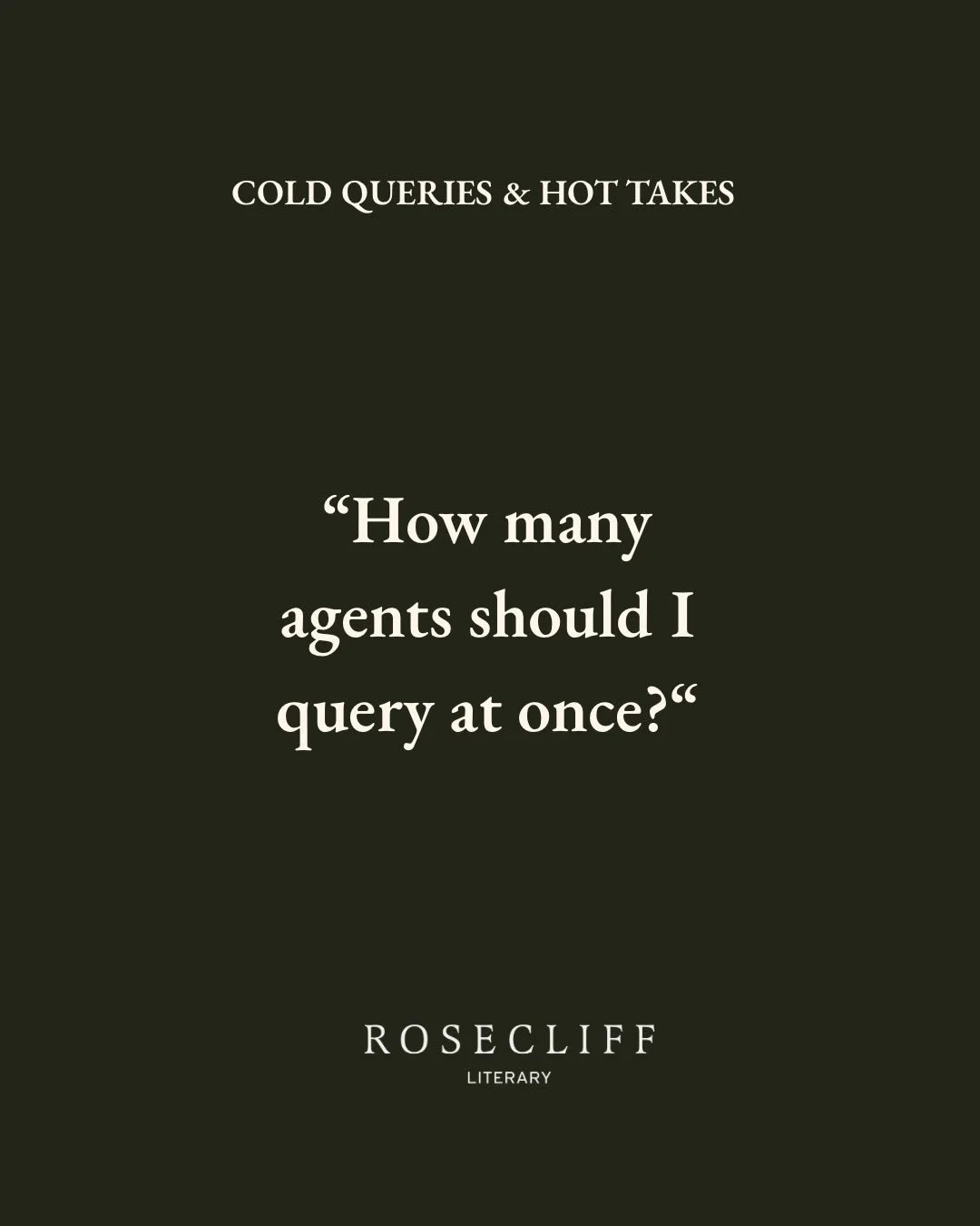 You need enough to make it a data set, not a heartbreak.

The slow-and-steady myth is adorable, but here&rsquo;s actual industry math:

Query in batches big enough to tell you something and small enough that you can still course-correct.

For most wr