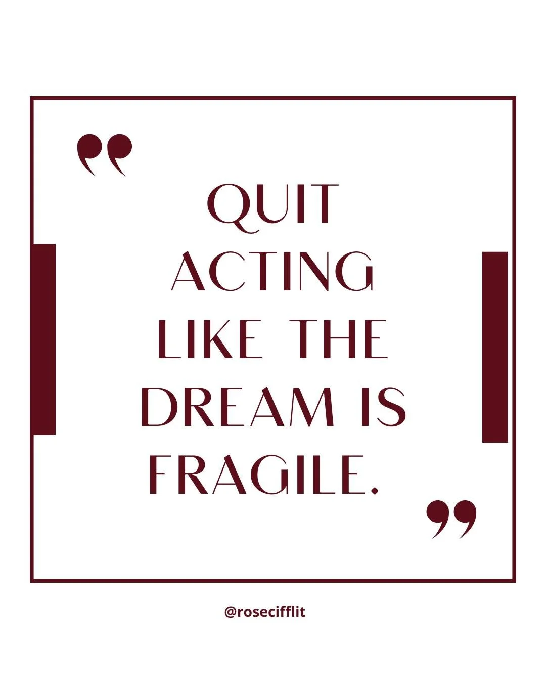 You don&rsquo;t need a new sign.
You need to stop handling your dream like it&rsquo;s a decorative glass figurine from 2007.

So yes: be gentle with yourself.
But also: write the scene. Send the query. Take the step.
Quit acting like the dream will s