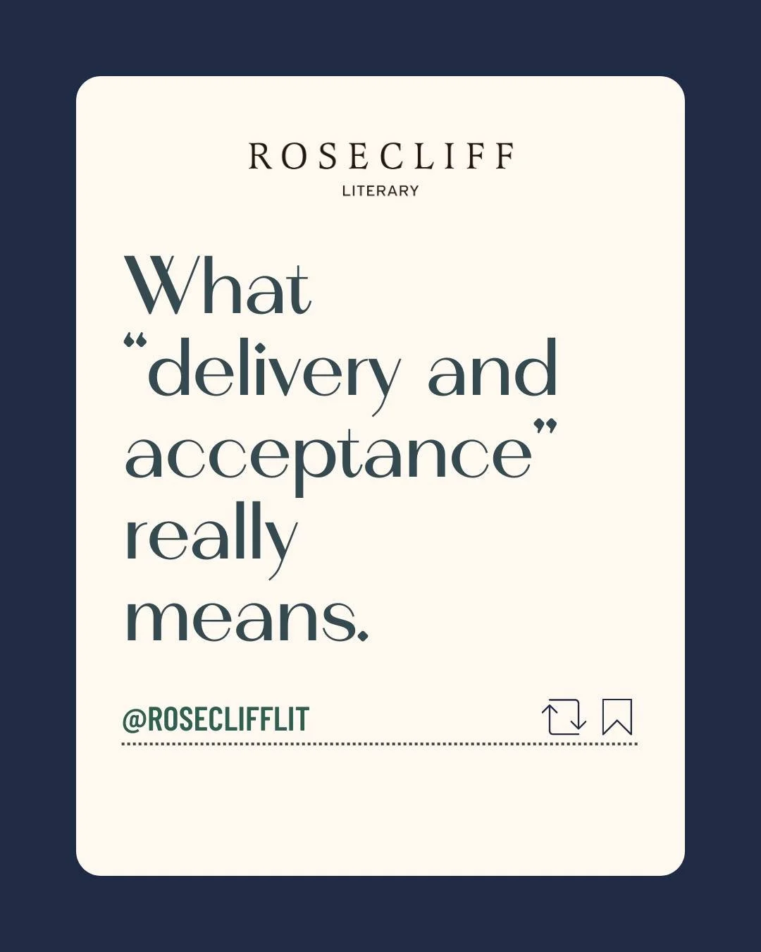 Sorry babes, handing in your manuscript doesn&rsquo;t automatically release your advance. Payment only happens when the publisher formally accepts it.

And yes, that acceptance can be delayed, revised, or even come with conditions. Translation: your 