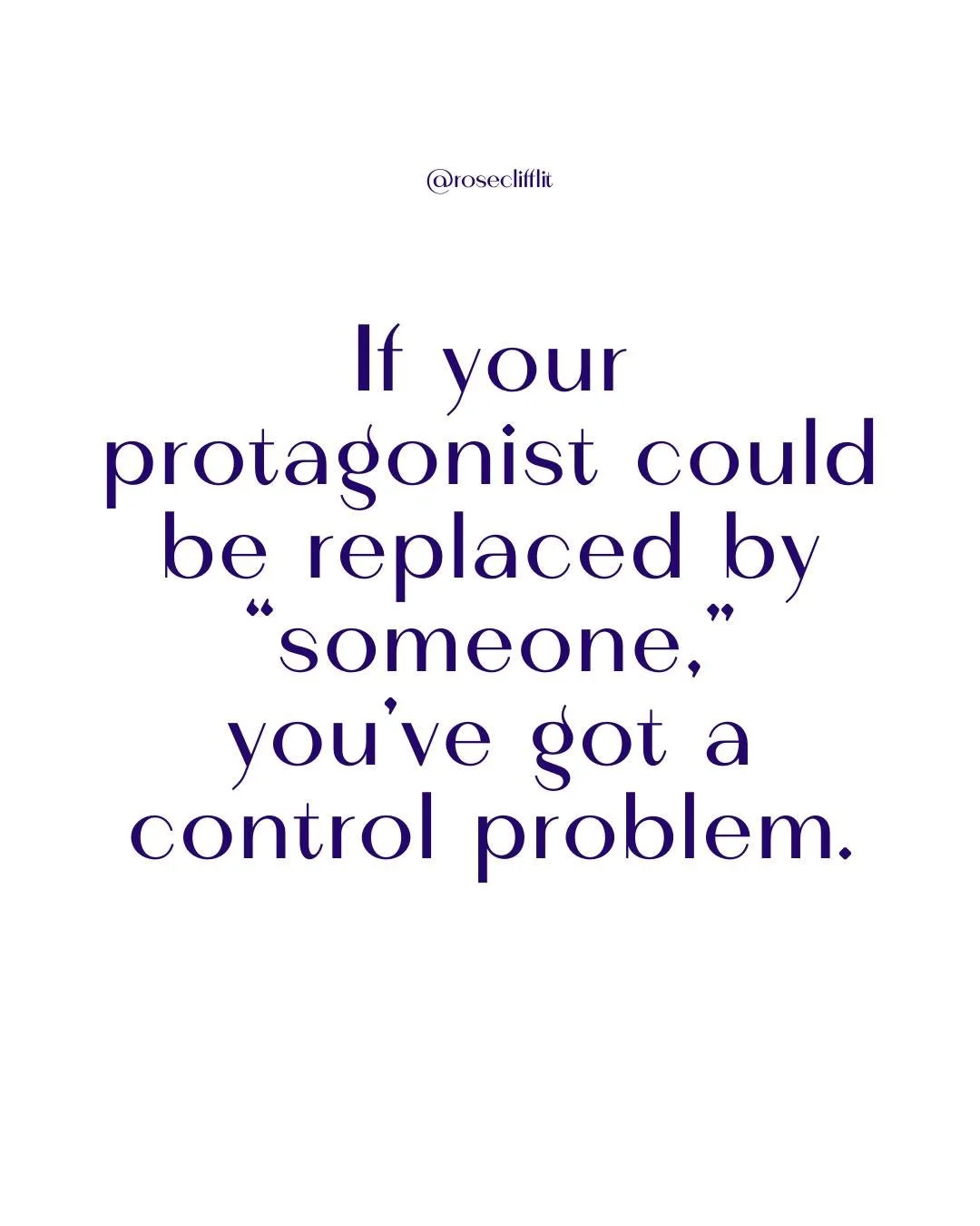 If your protagonist could be replaced by &ldquo;someone&rdquo; and the plot would still hit all its marks&hellip; congratulations, you are the main character.

This is what &ldquo;lost control of the story&rdquo; usually means:
Your protagonist isn&r