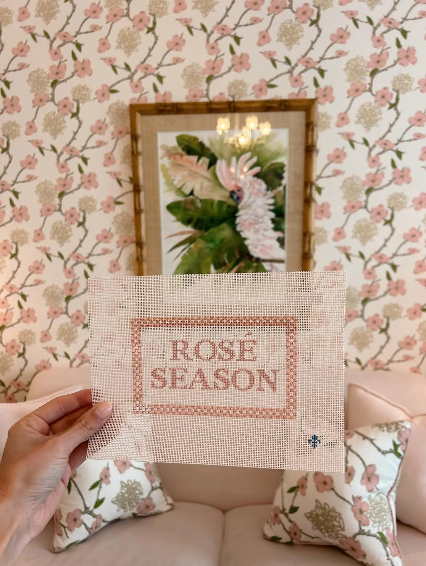 It&rsquo;s always Ros&eacute; Season in Boca Grande! Can&rsquo;t wait to share more of our wedding weekend magic and how we incorporated special needlepoint treasures through out 💕