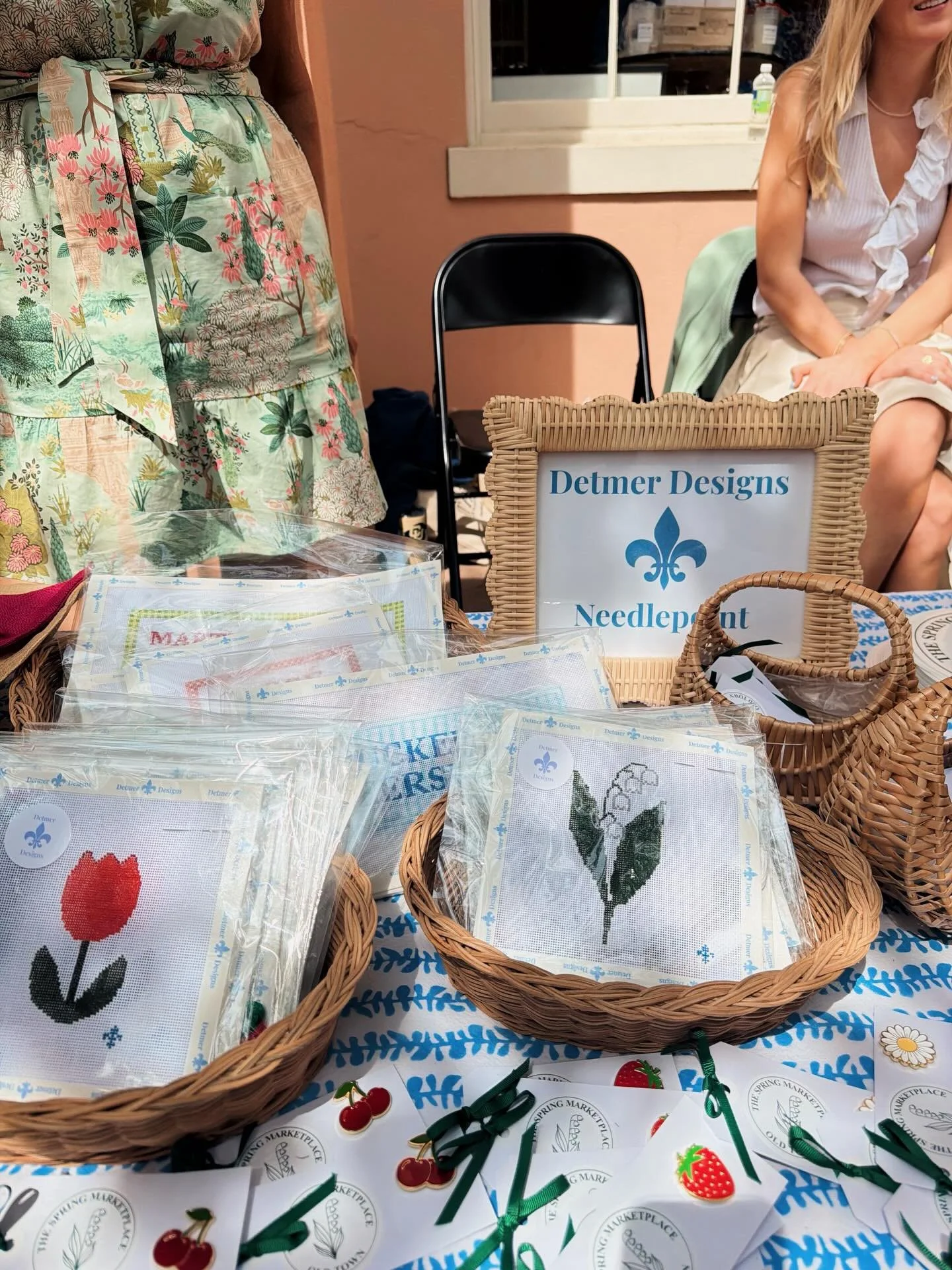 a few photos from my first Detmer Designs pop up @springmarketoldtownalexandria! So grateful for this opportunity and for everyone who stopped by!! Special thanks to @emilysawyerjones for all her support &amp; love and to @averylegg for being my bran
