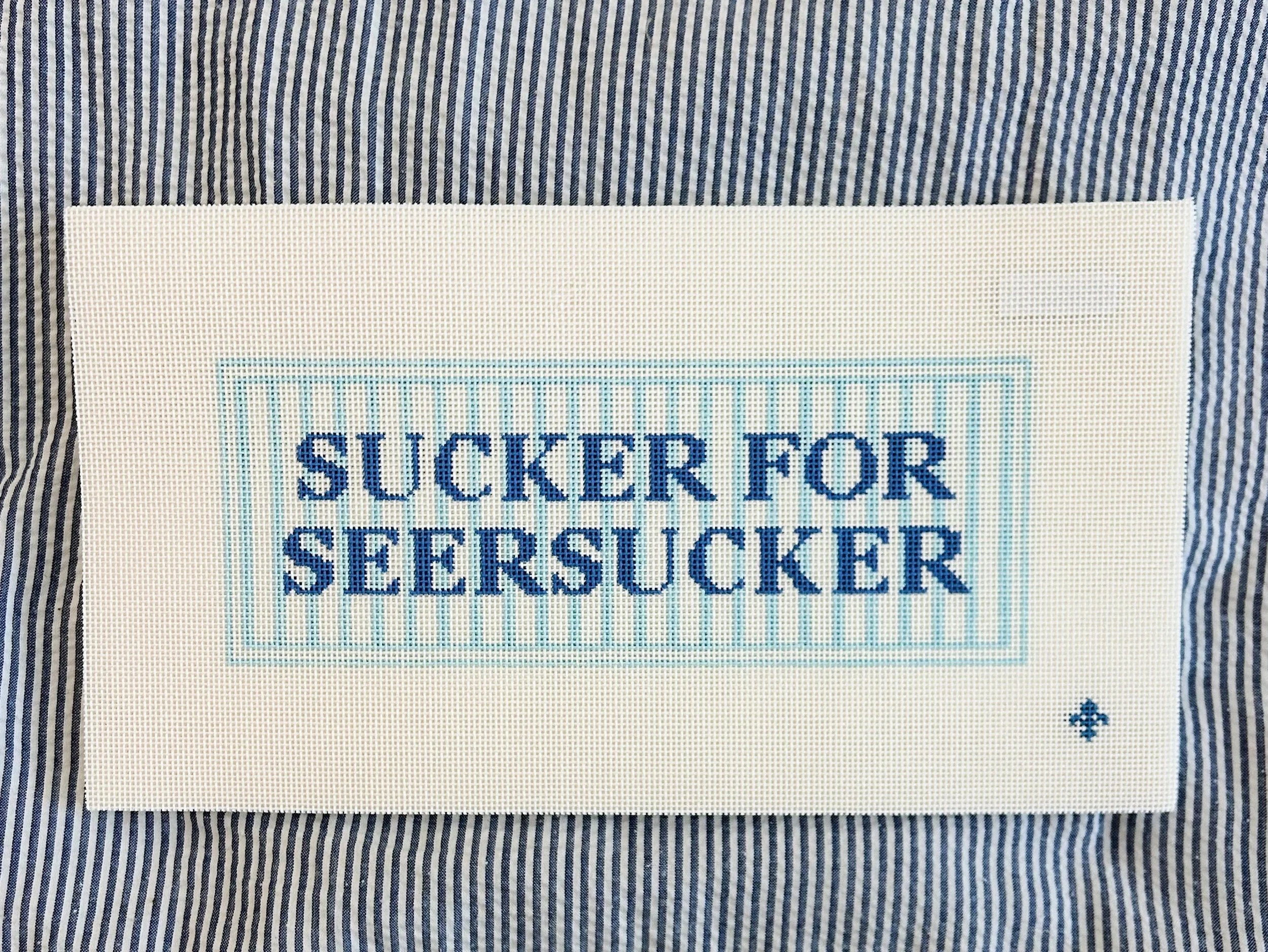 Striped Sucker for Seersucker Sign