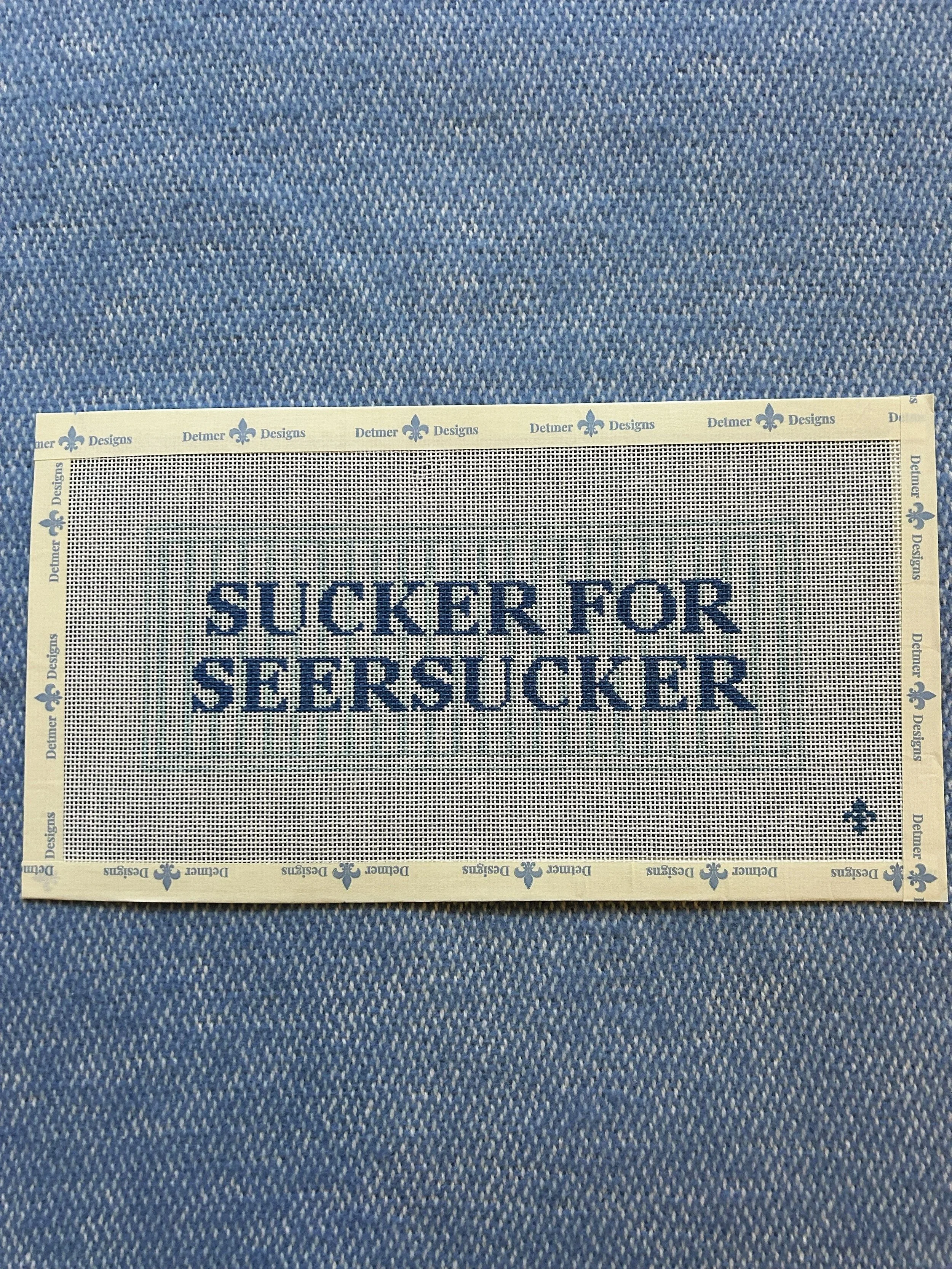 Striped Sucker for Seersucker Sign