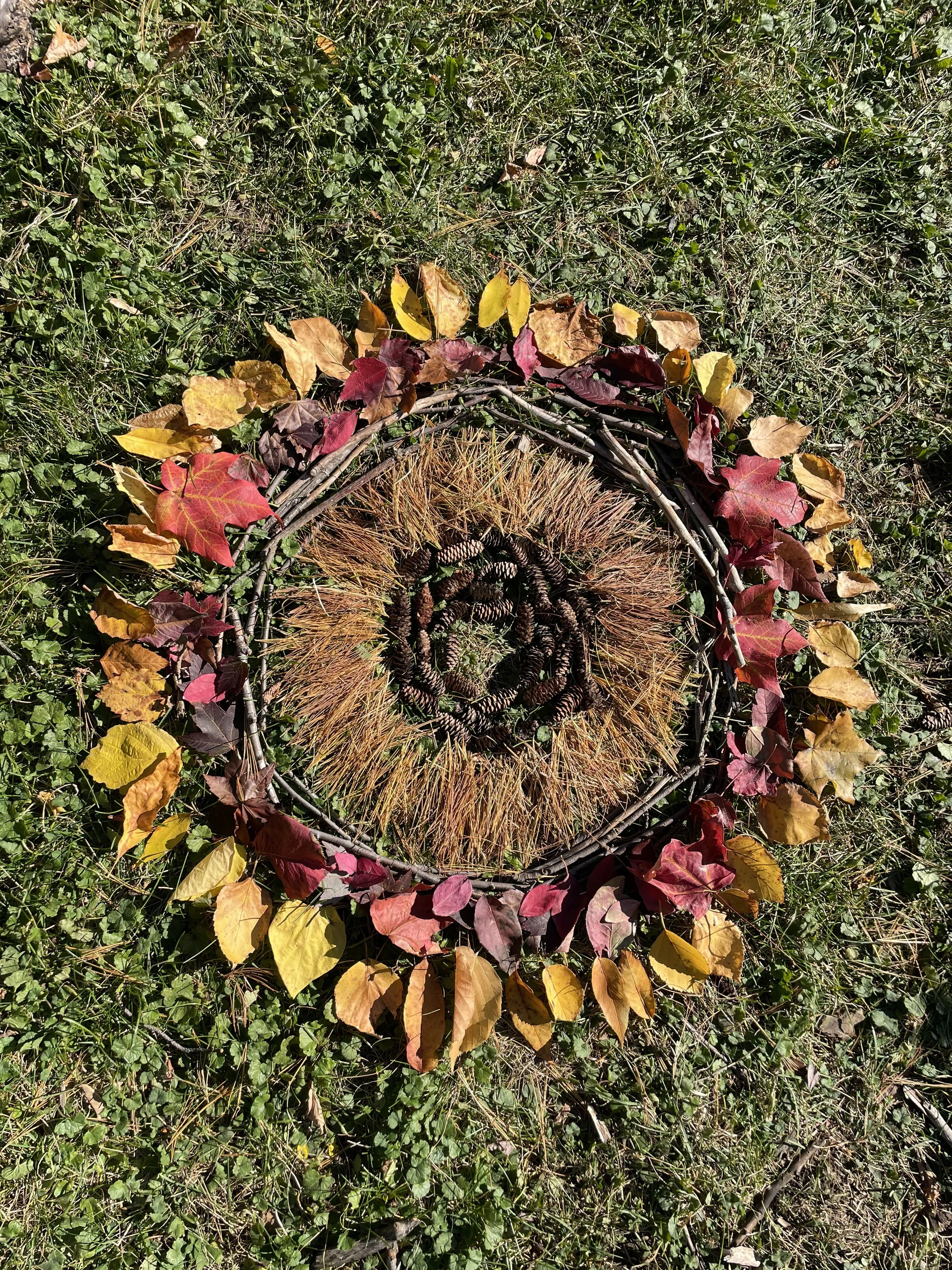 Full Moon Mandala, 2023. Natural material.