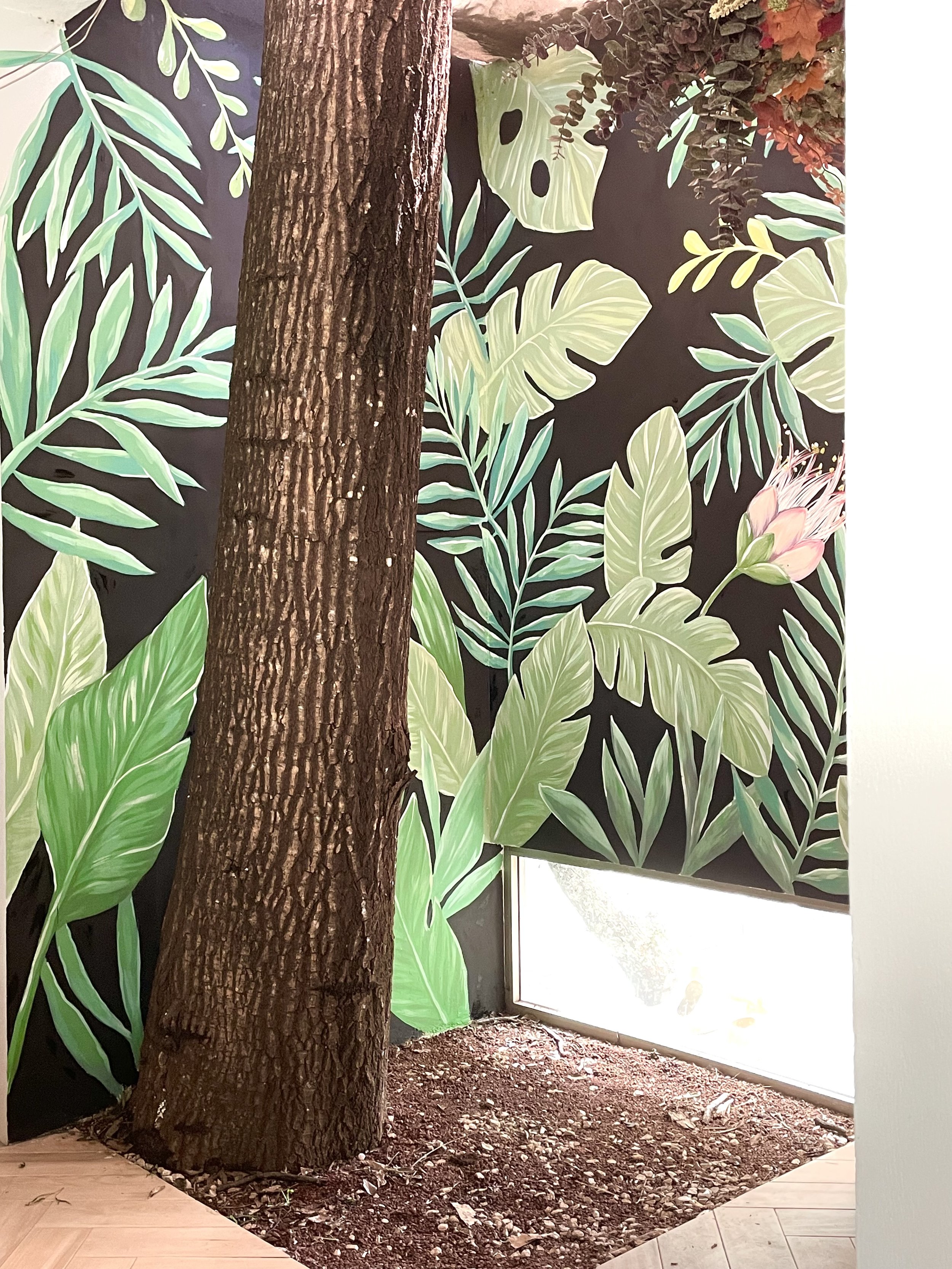MURAL ACUARELA Y BOTANICA LOURDES GARCIA FORTIN VERACRUZ