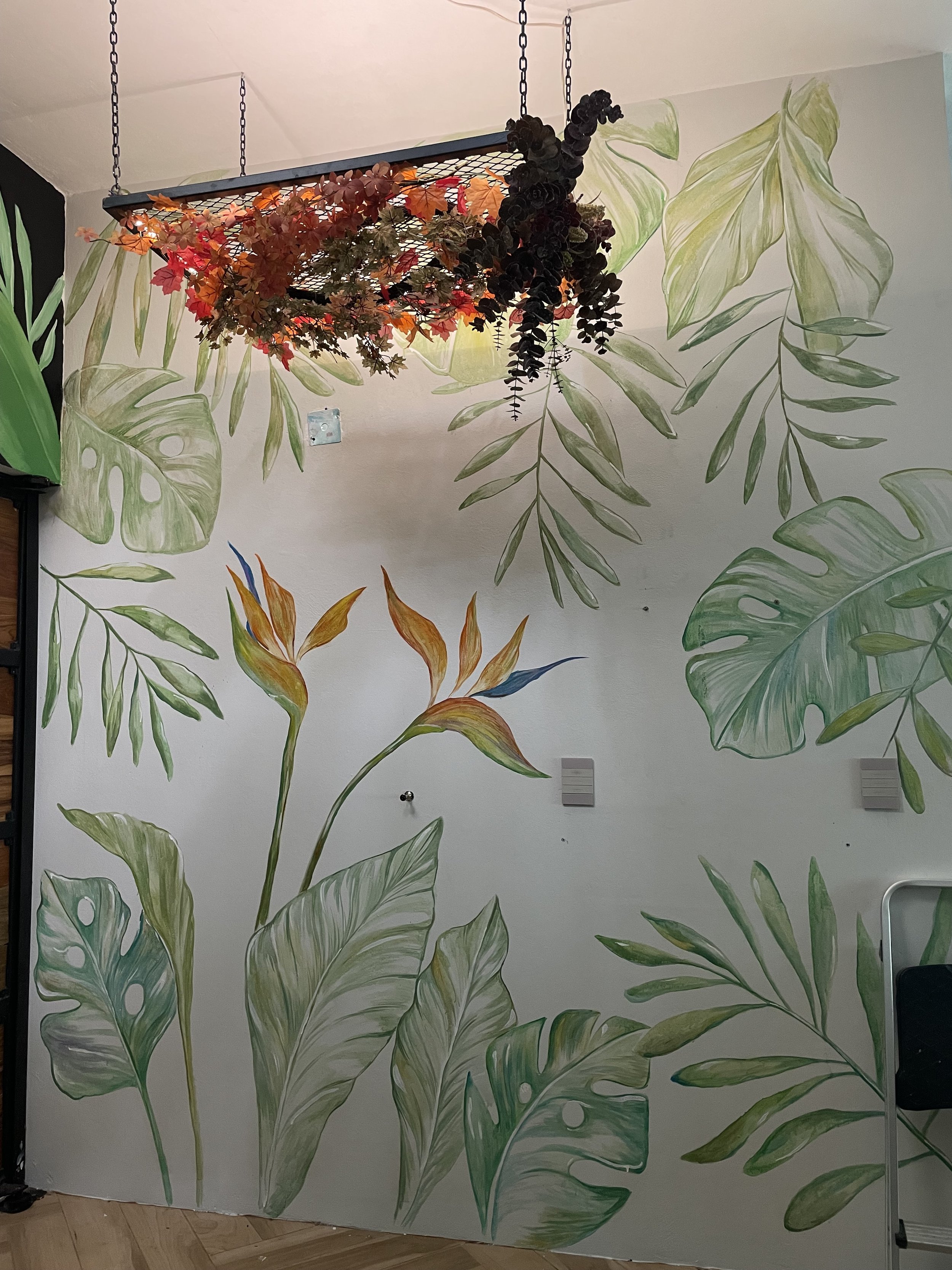 MURAL ACUARELA Y BOTANICA LOURDES GARCIA FORTIN VERACRUZ