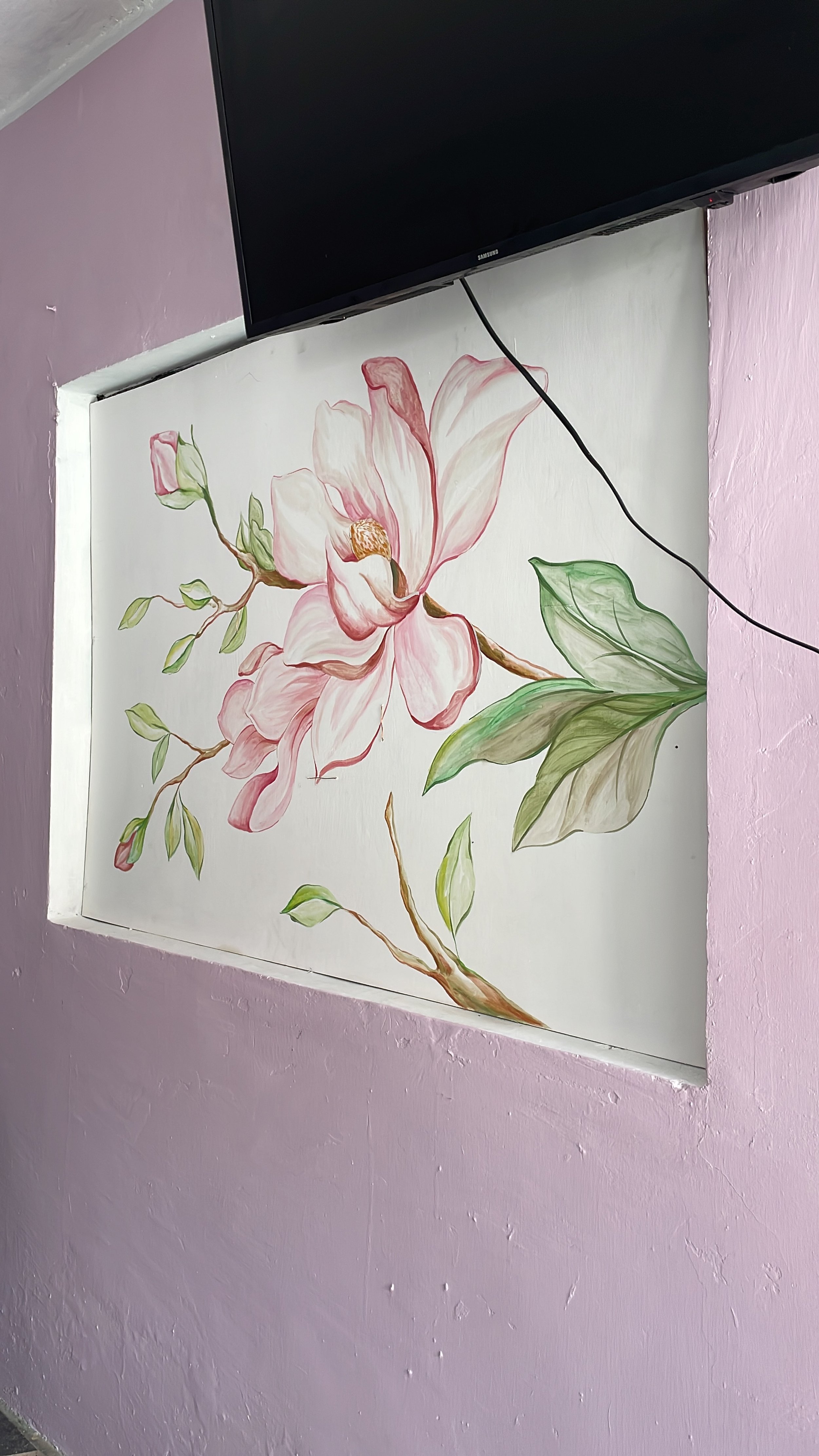 MURAL ACUARELA Y BOTANICA LOURDES GARCIA ORIZABA VERACRUZ