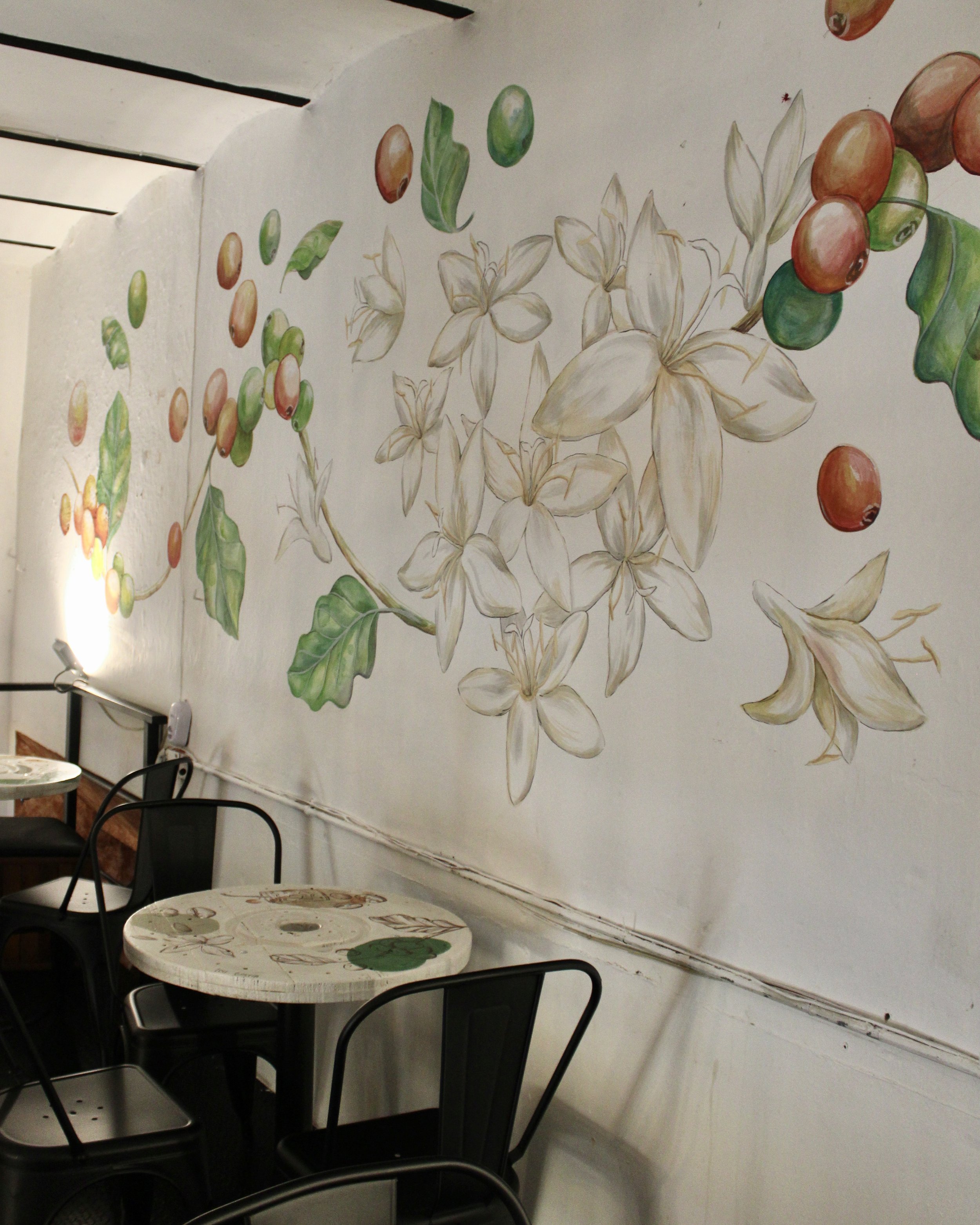 MURAL ACUARELA Y BOTANICA LOURDES GARCIA CORDOBA VERACRUZ