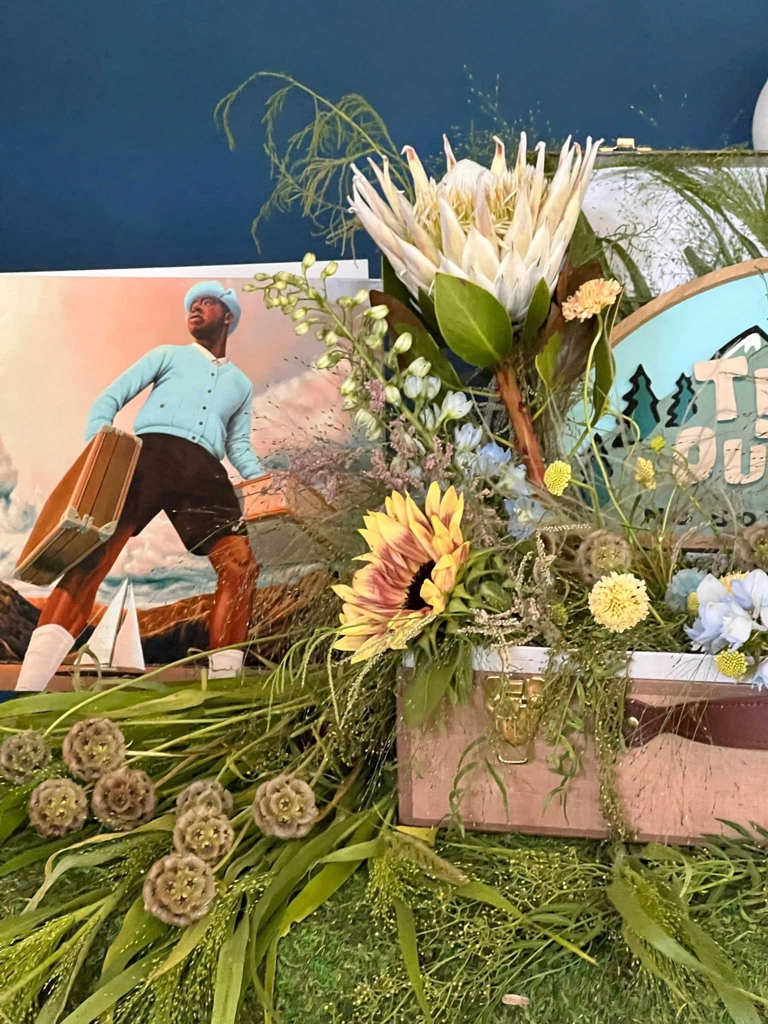 Call Me if You Get Lost Bouquet Suitcase