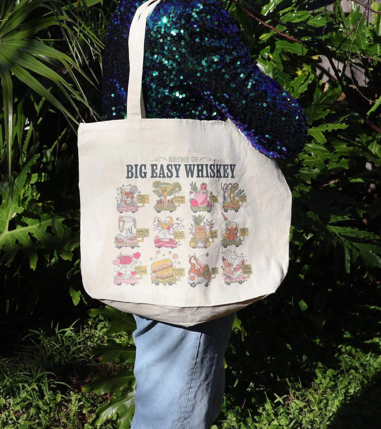 Krewe of Big Easy Whiskey Tote