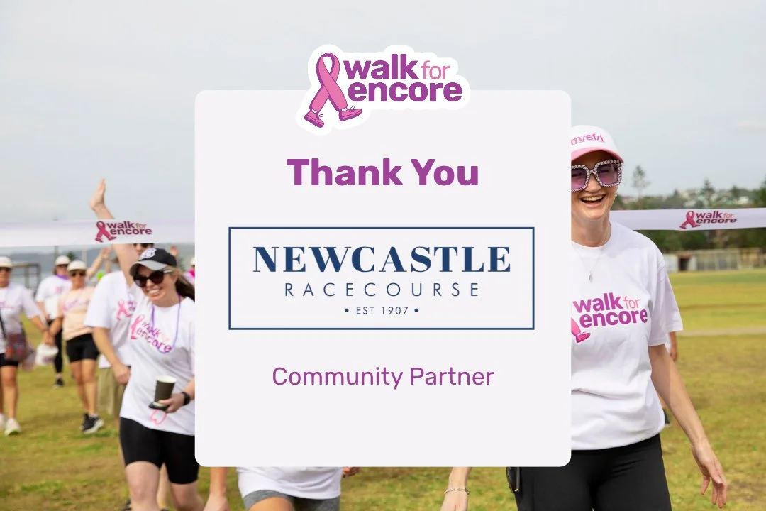 Newcastle Racecourse Joins Walk for ENCORE as Community Partner
