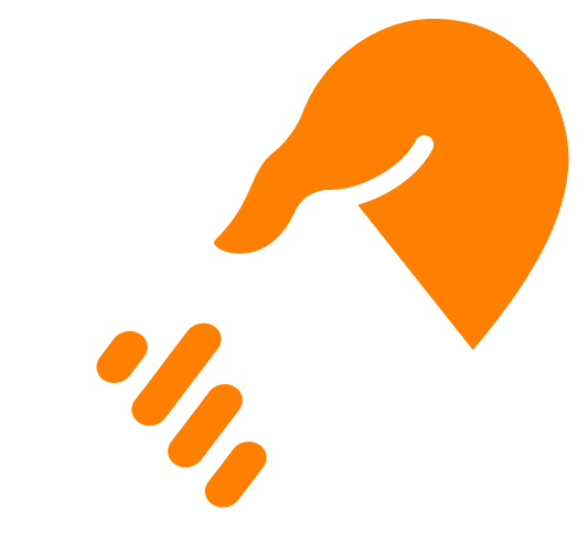 Icon of two hands shaking inside a heart outline, symbolizing partnership or support.