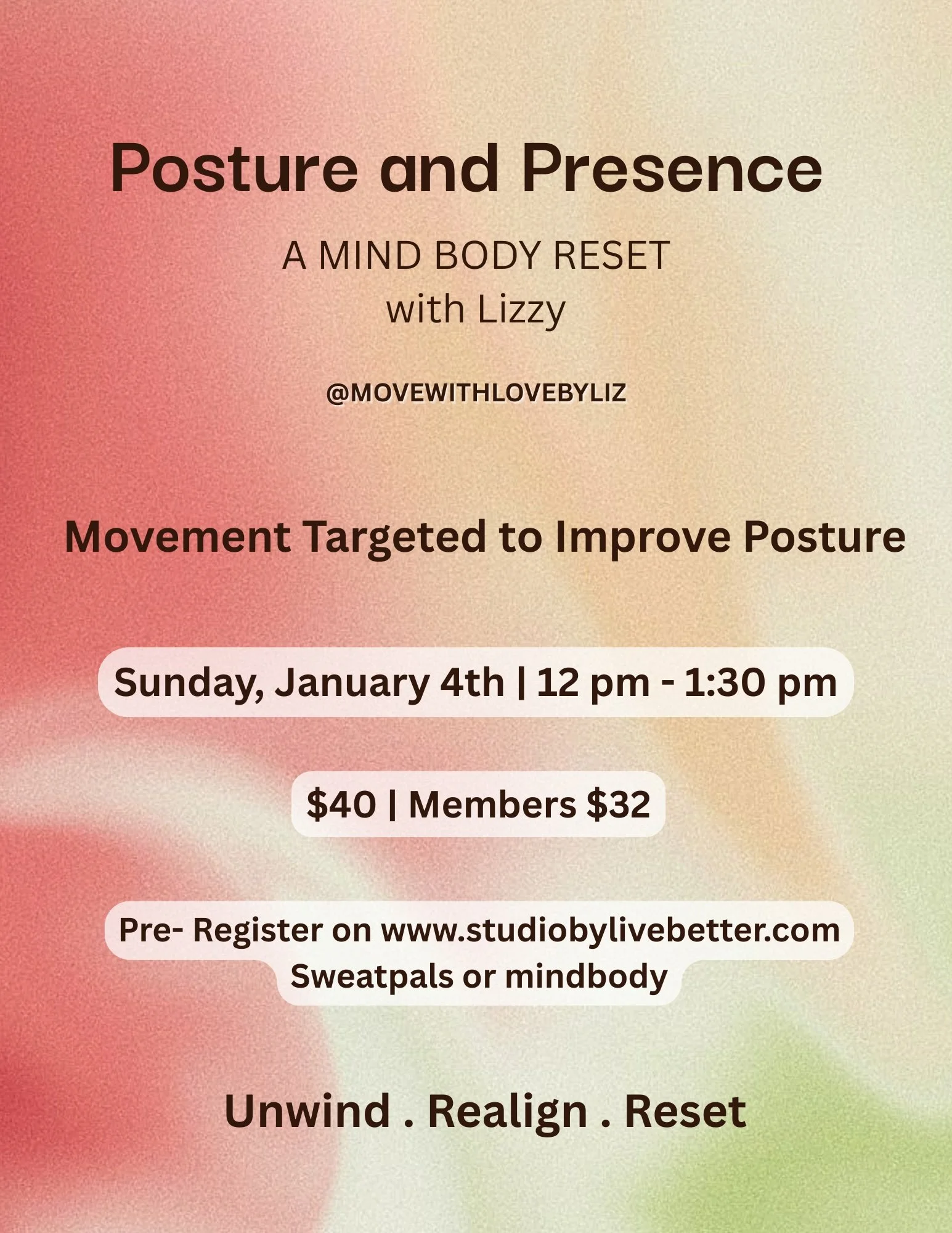 Posture and Presence: A Mind Body Reset