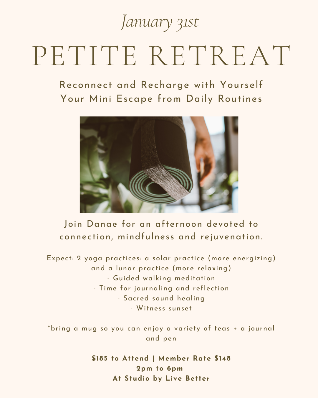 A Petite Retreat: Recharge and Reconnect with Yourself
