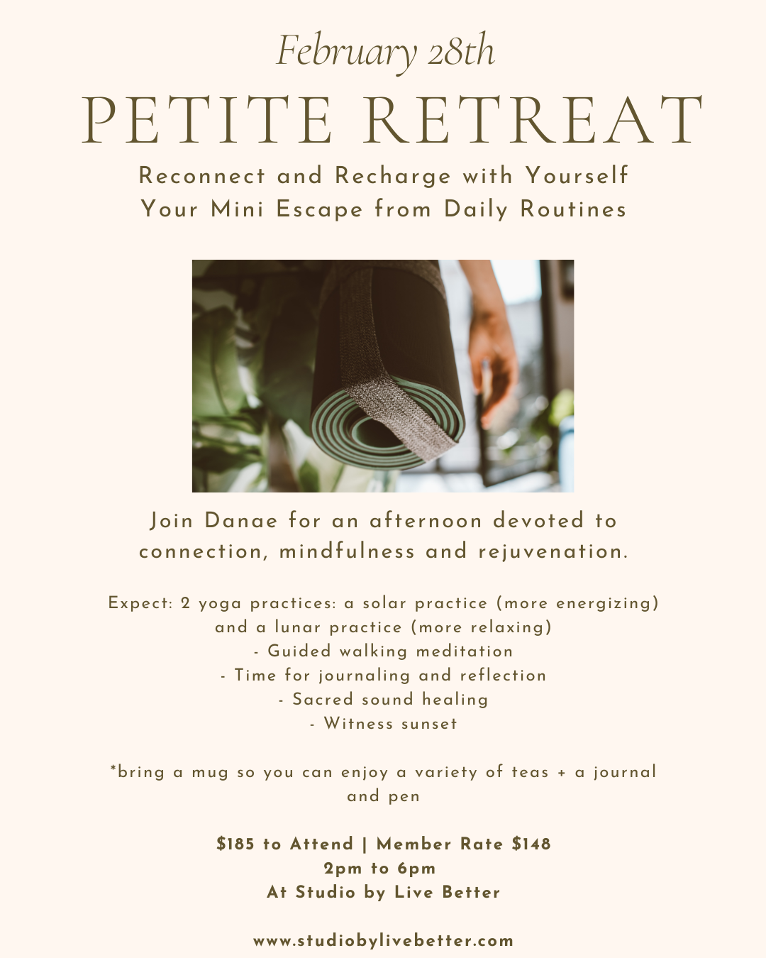 A Petite Retreat: Recharge and Reconnect with Yourself