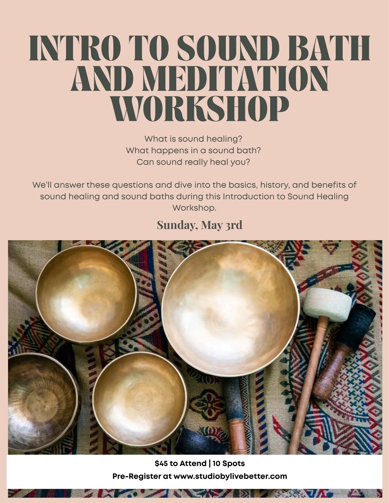 Intro to Sound Bath and Meditation Workshop