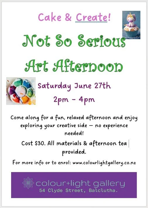 Cake & Create Not so Serious Art Afternoon