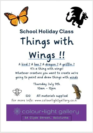 Things with Wings school holiday class